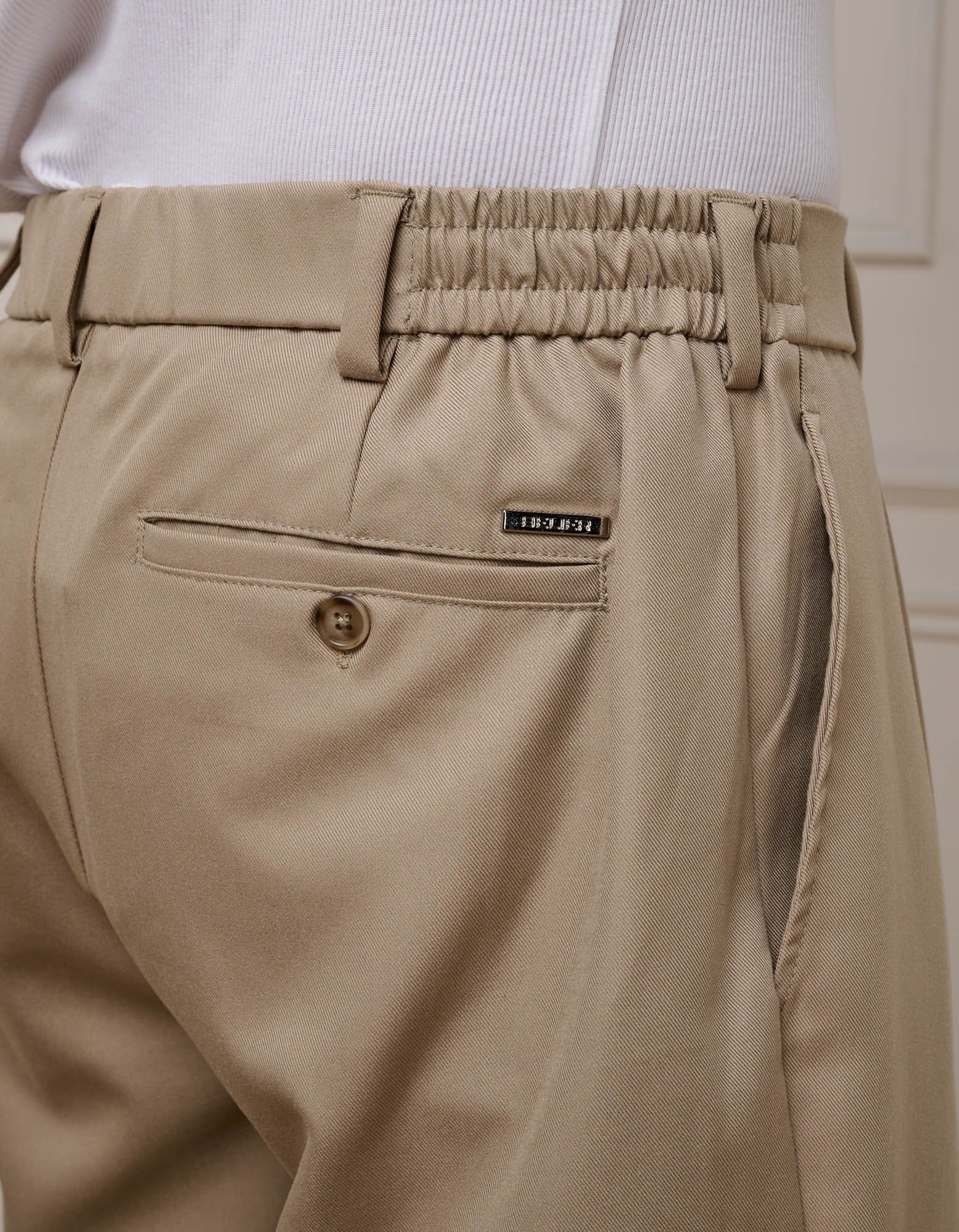 Beige Relaxed Fit Trouser - Image 5