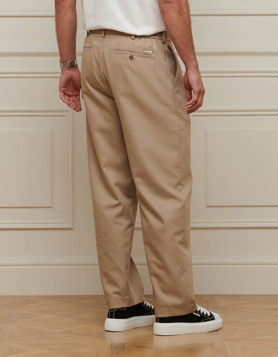 Beige Relaxed Fit Trouser - Image 6