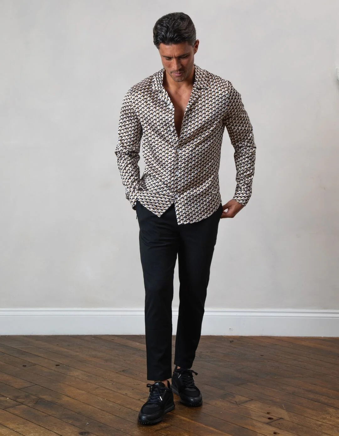 Gold Illusion Print Shirt - Image 2
