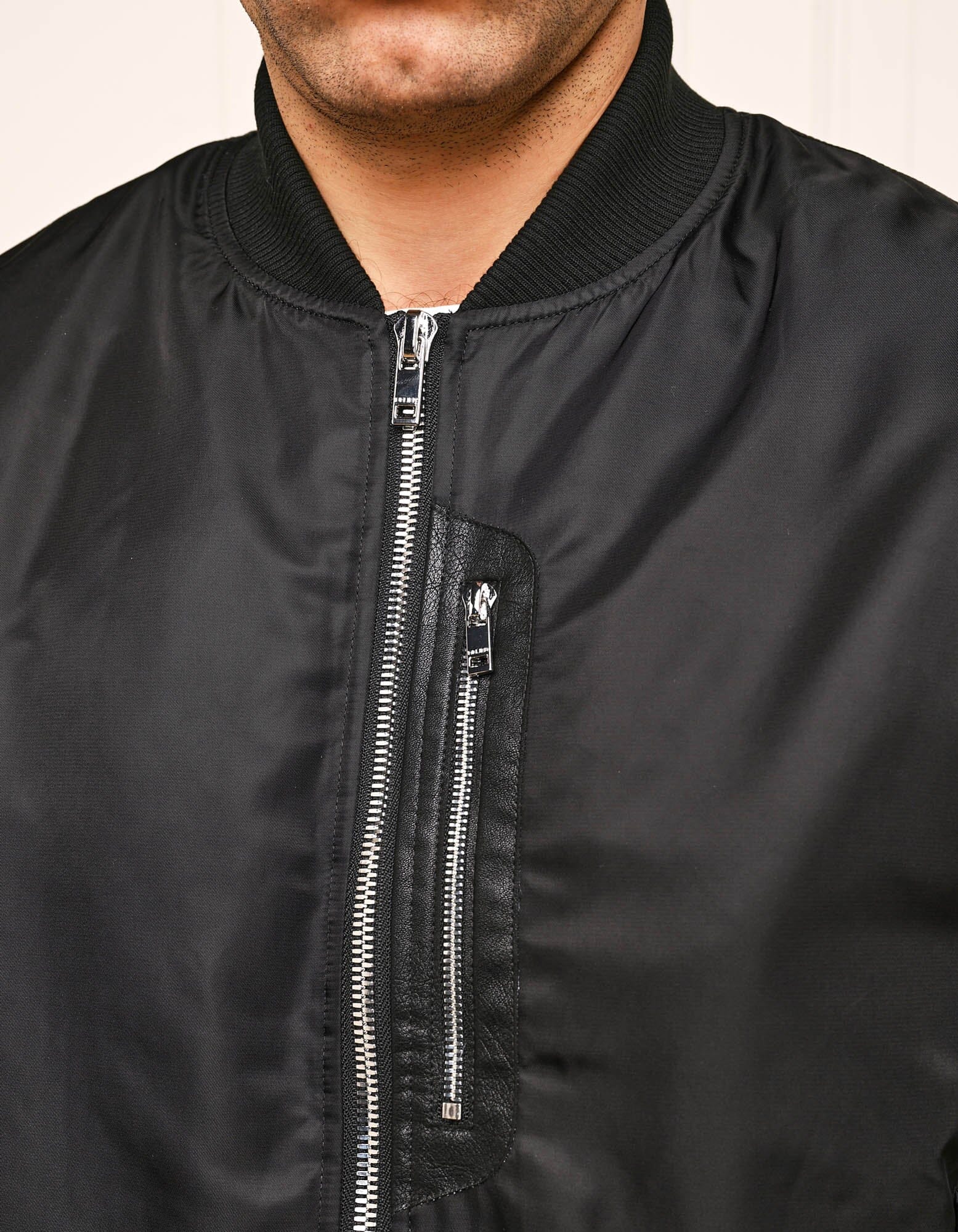 Black Bomber Jacket - Image 3
