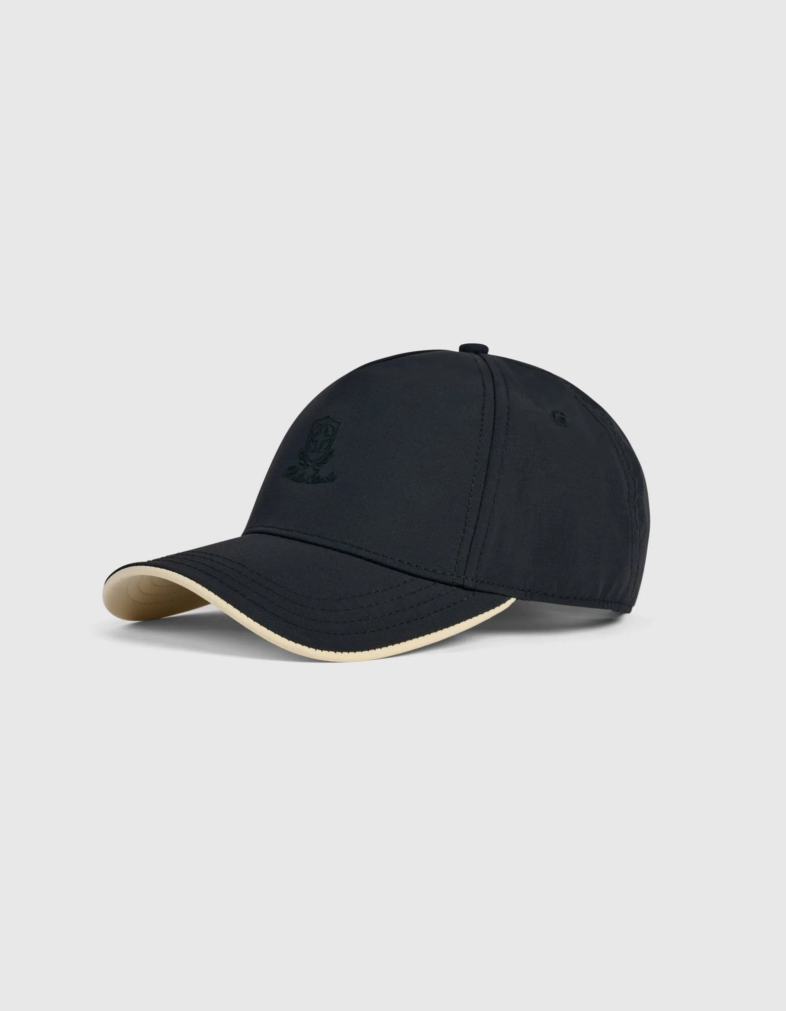 Black Crest Logo Cap