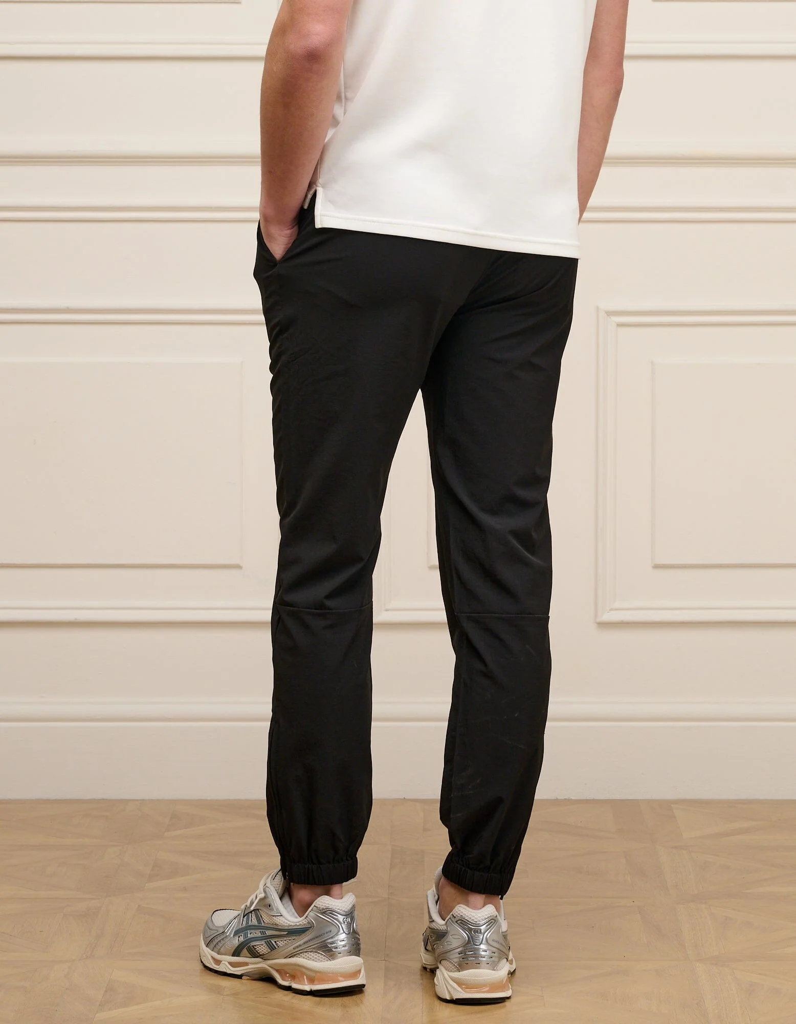 Black Essential Cuffed Trouser - Image 3