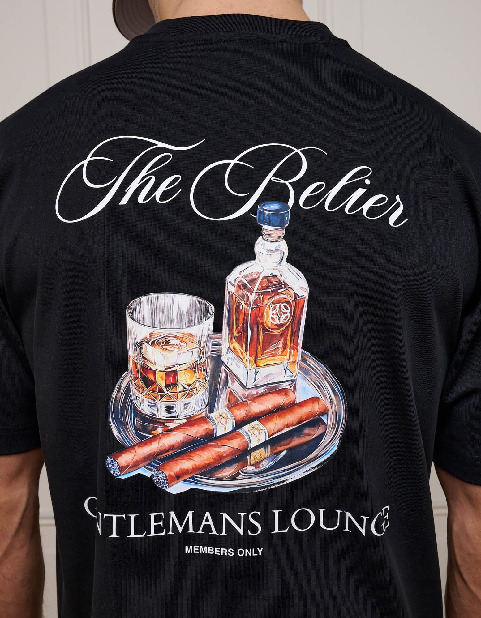 Black Gentlemans Lounge T-Shirt - Image 4