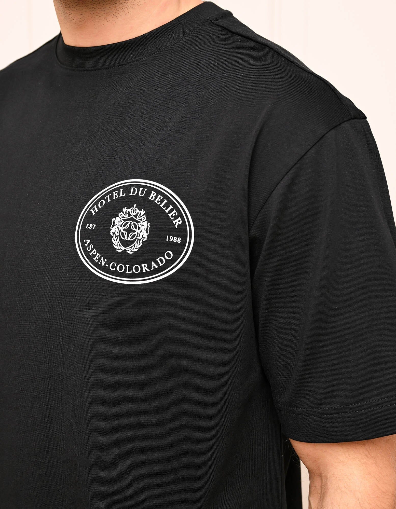 Black Hotel Du Bélier T-Shirt - Image 5