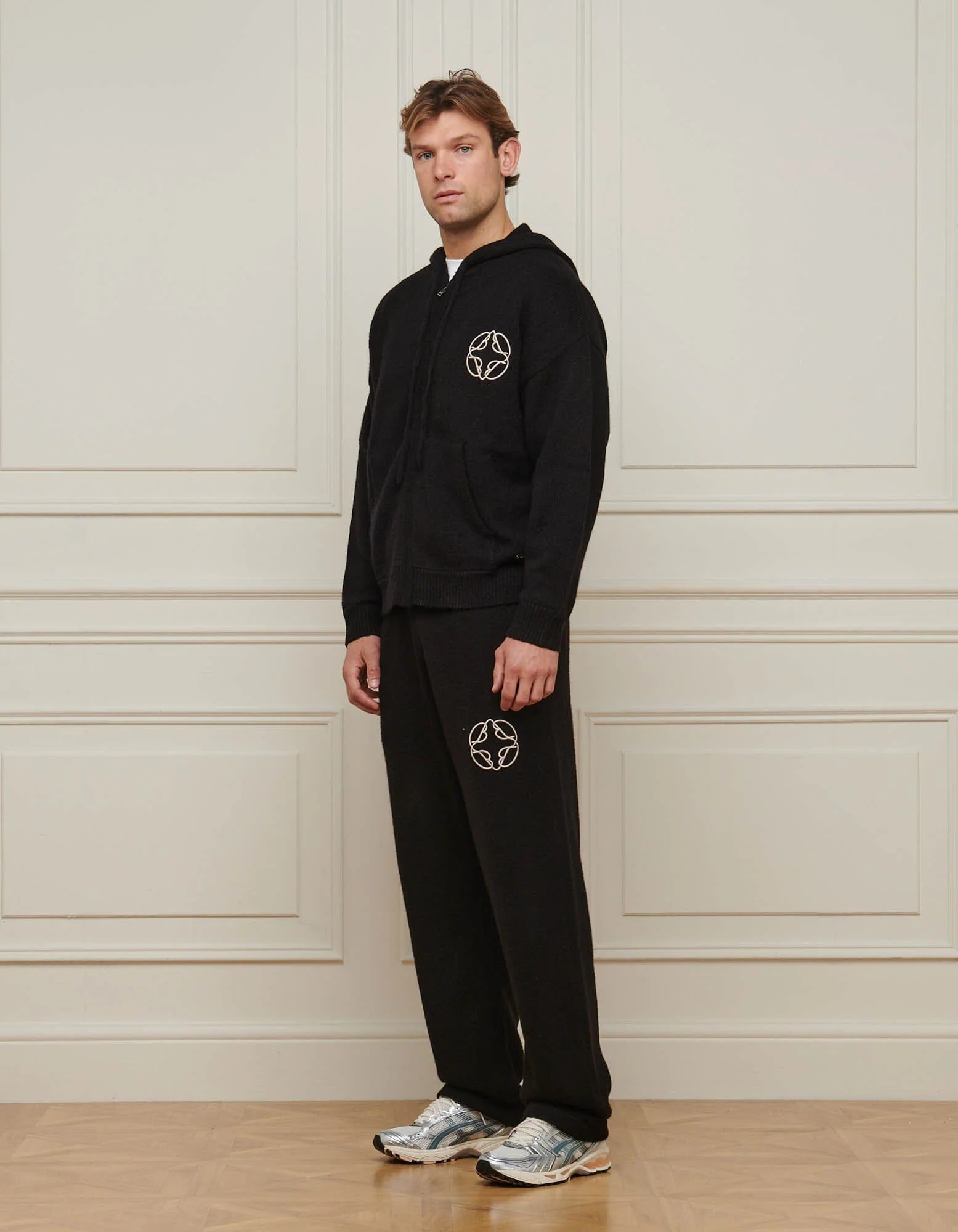 Black Knit Mohair Hoodie - Image 4
