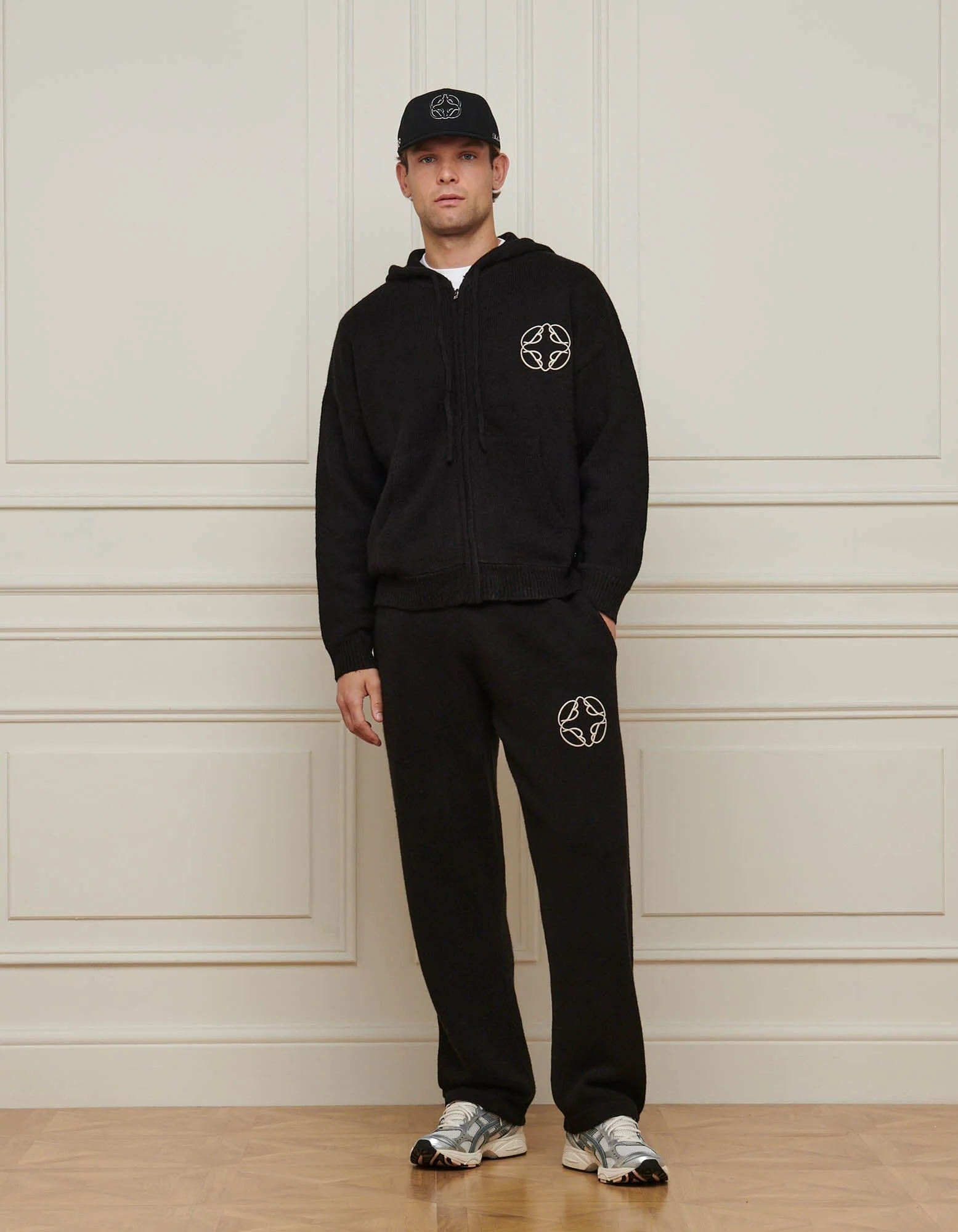 Black Knit Mohair Hoodie - Image 5