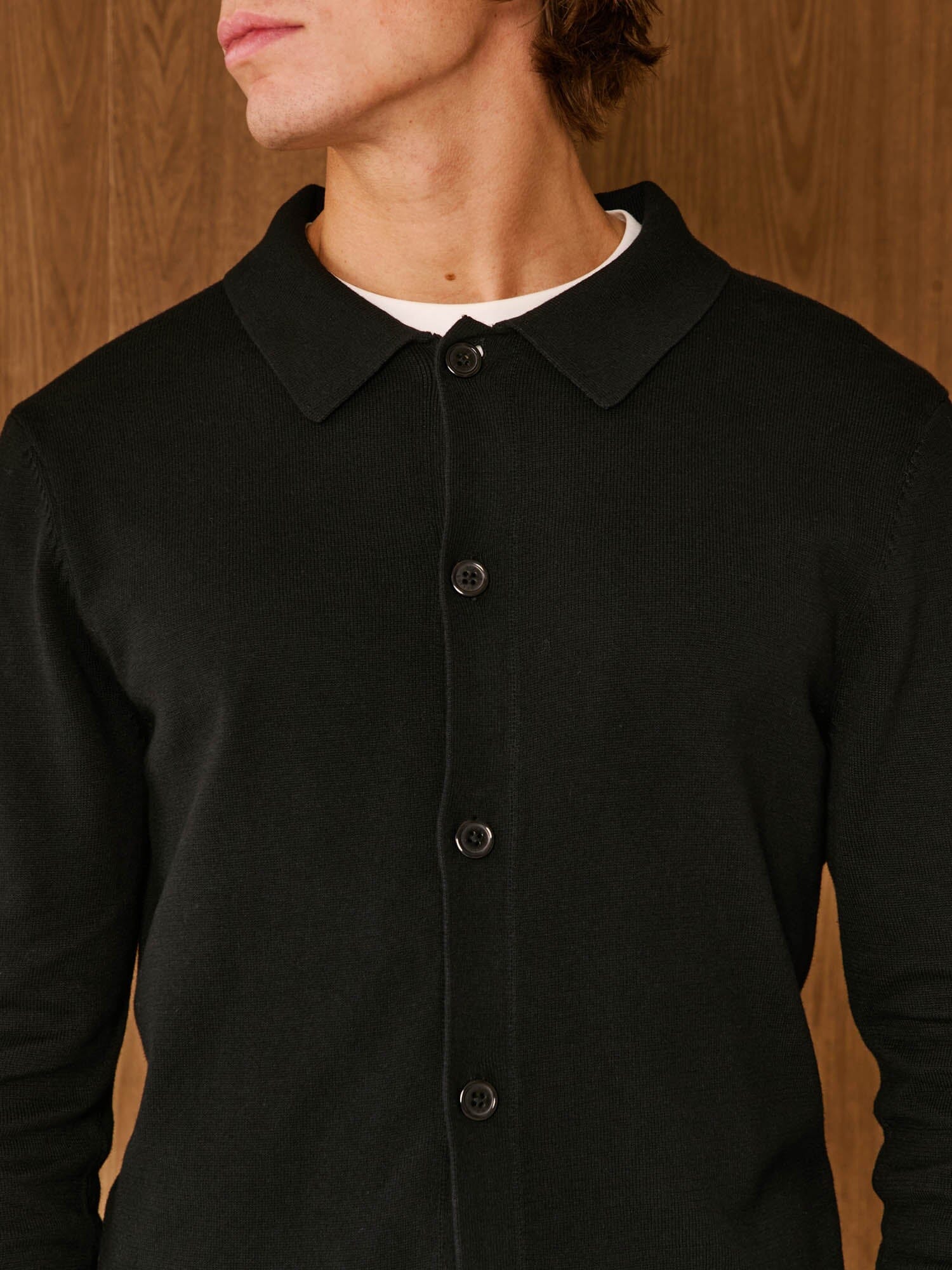 Black Knit Overshirt - Image 5