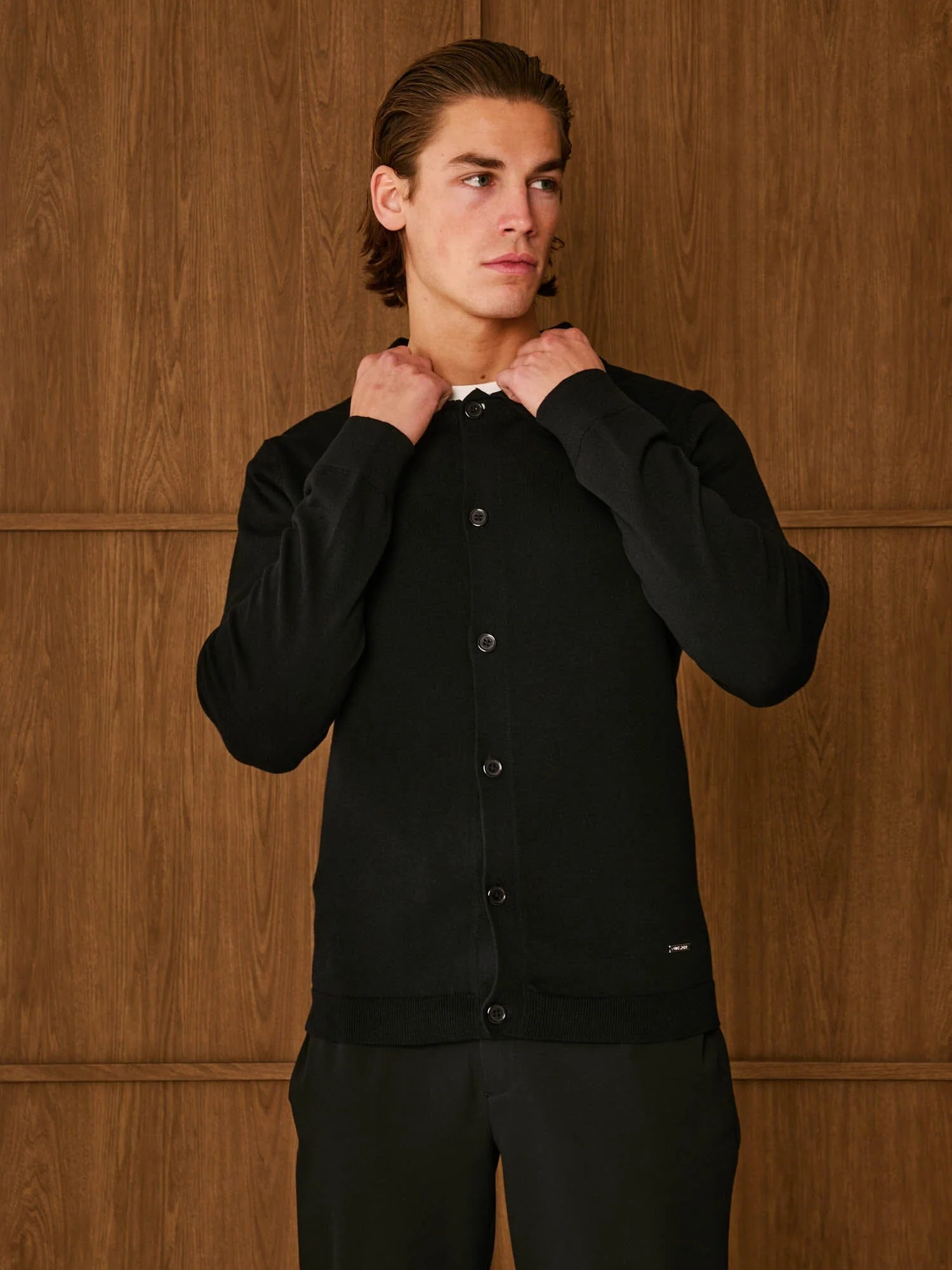 Black Knit Overshirt - Image 6