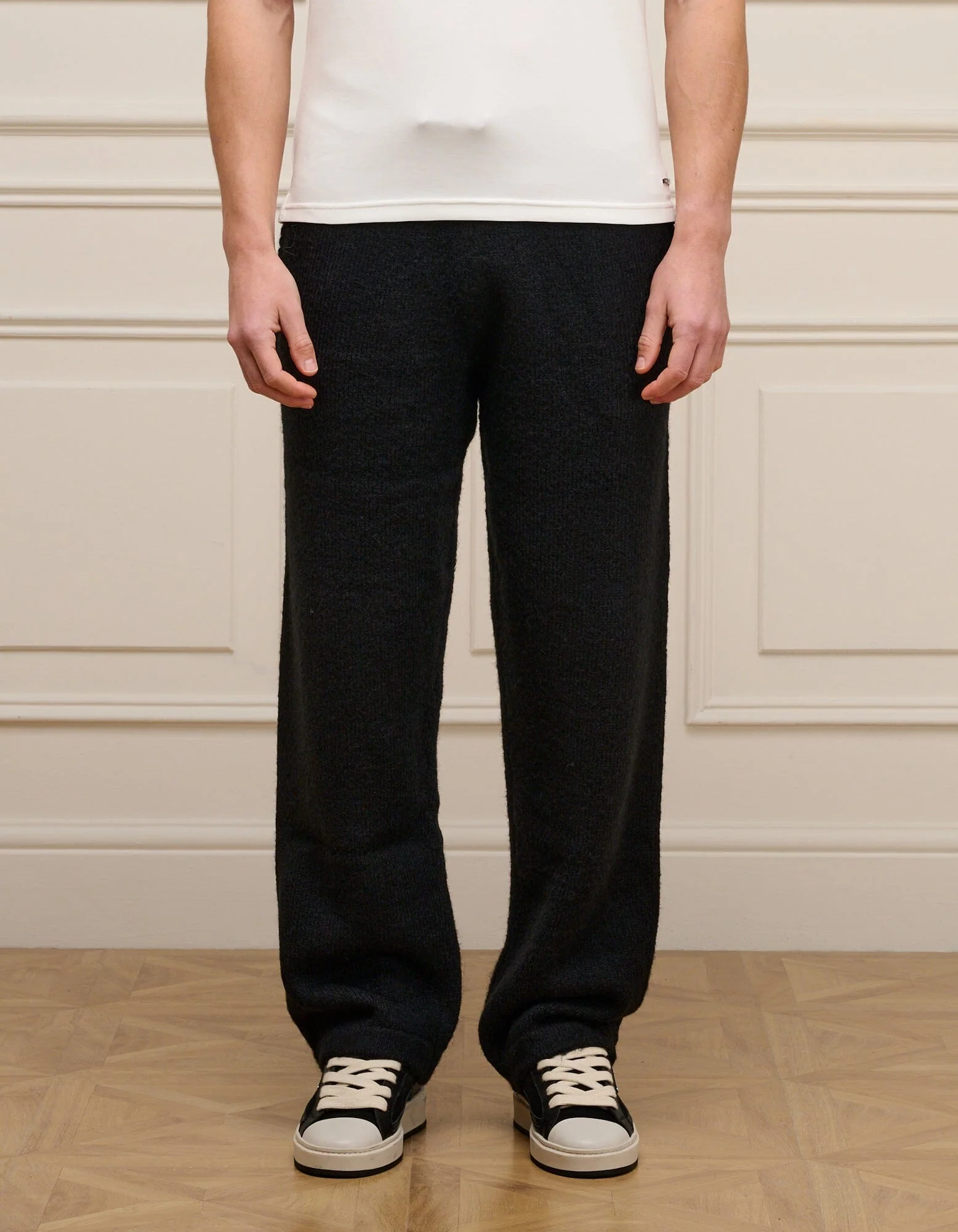 Black Knitted Jogger - Image 6