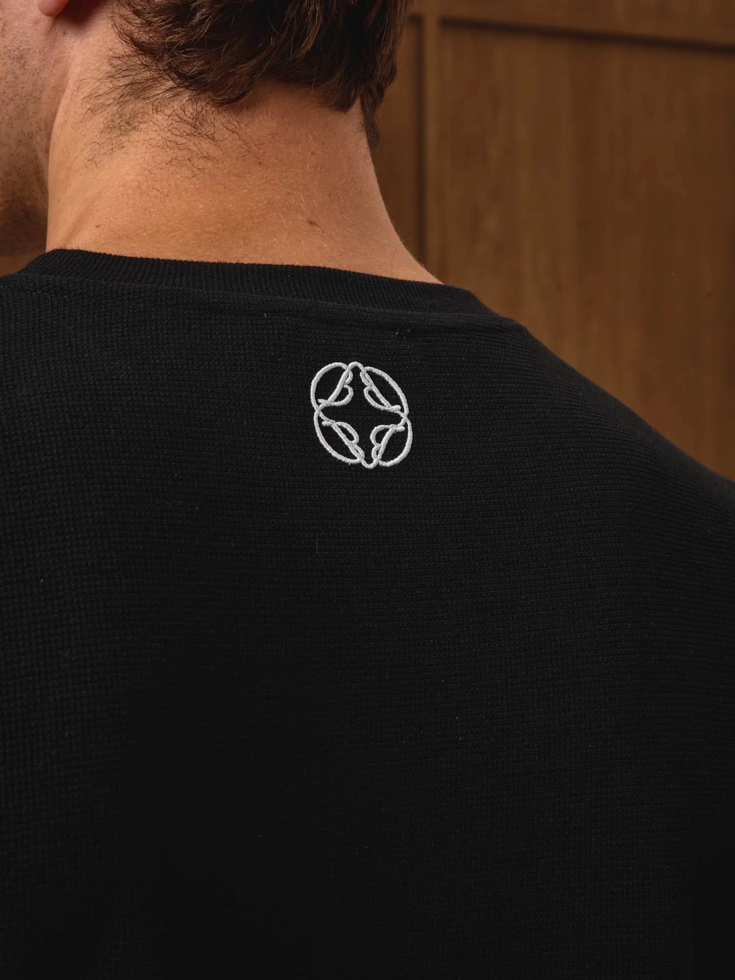 Black L/S Waffle T-Shirt - Image 4