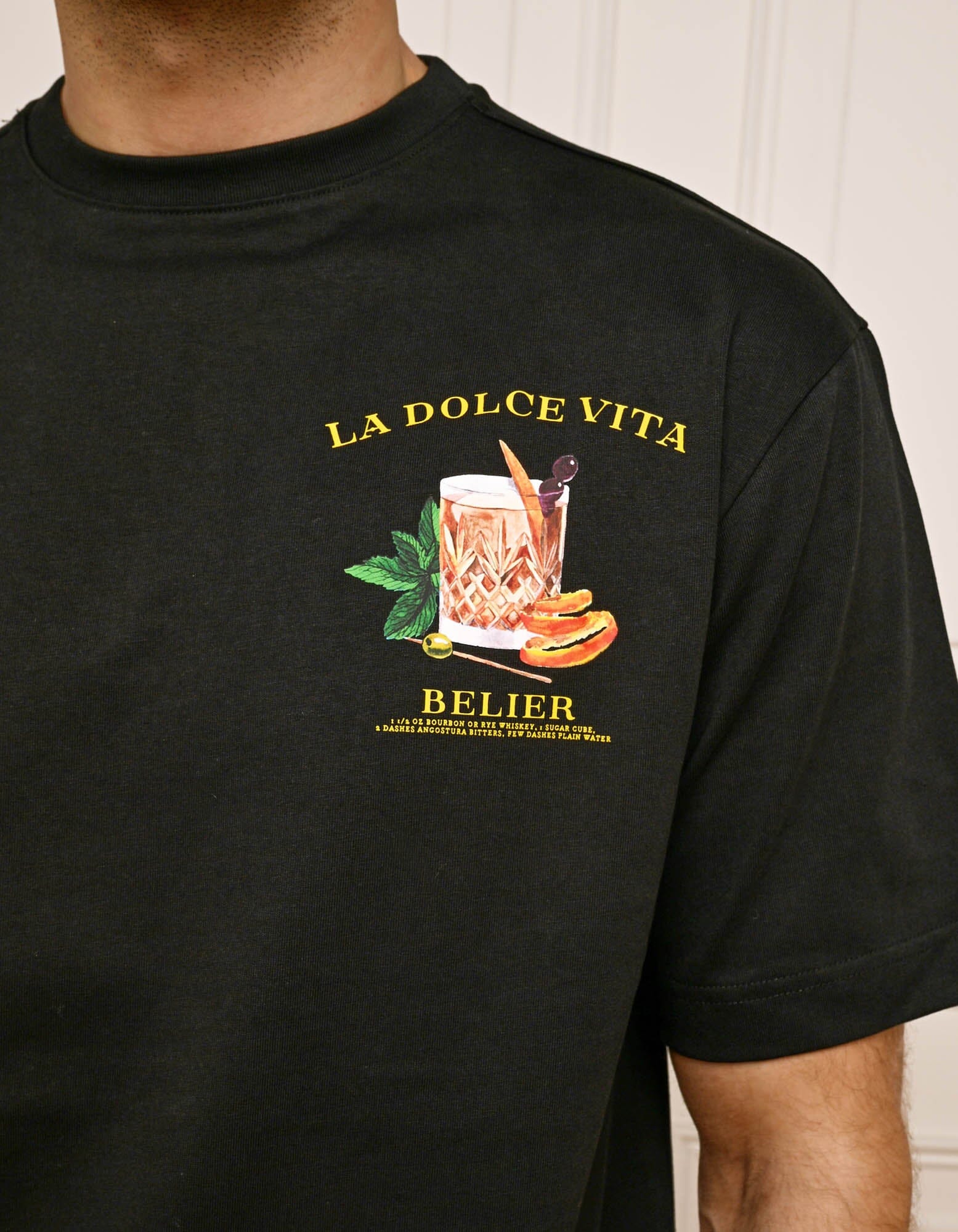 Black Old Fashioned T-Shirt - Image 2
