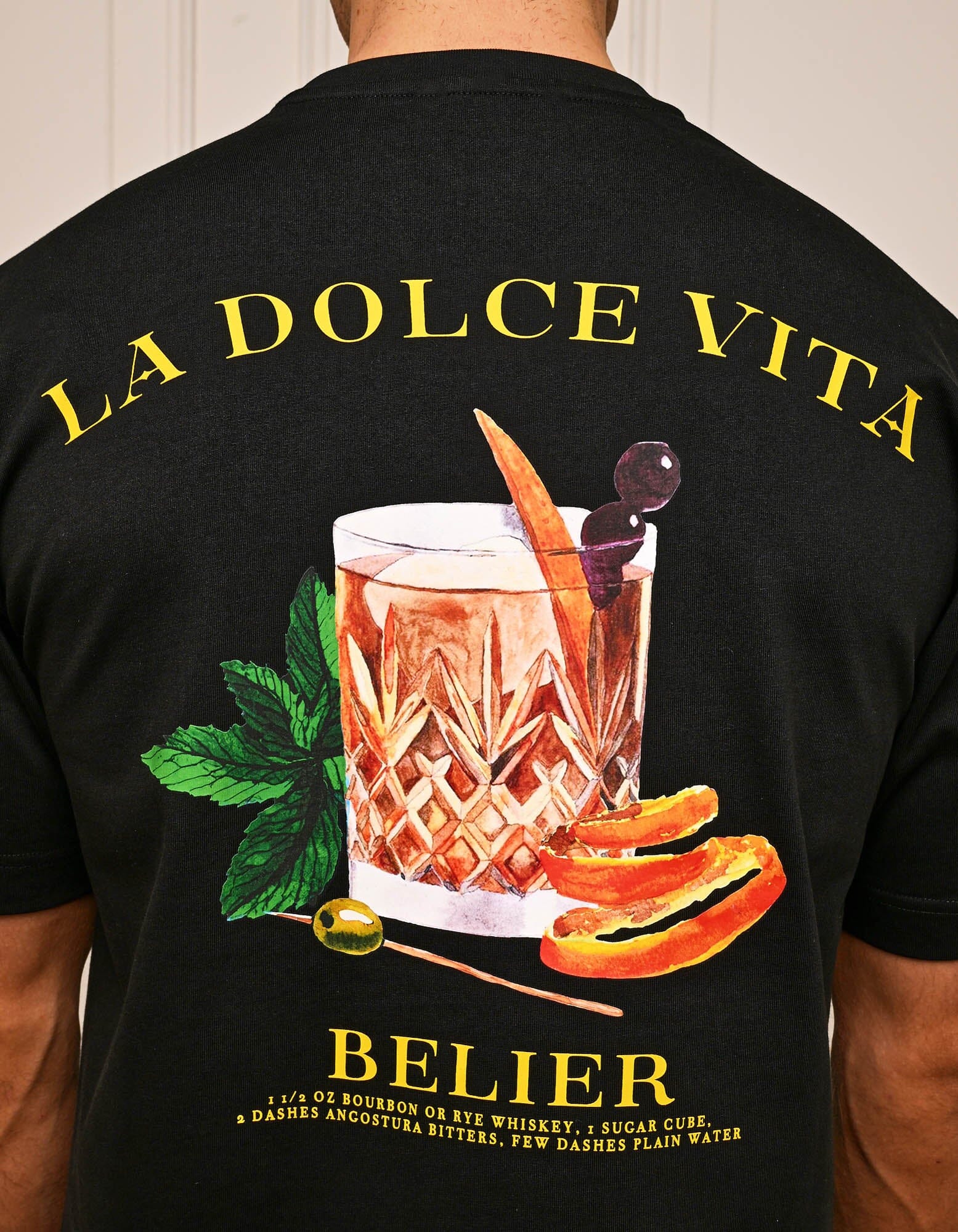 Black Old Fashioned T-Shirt - Image 6