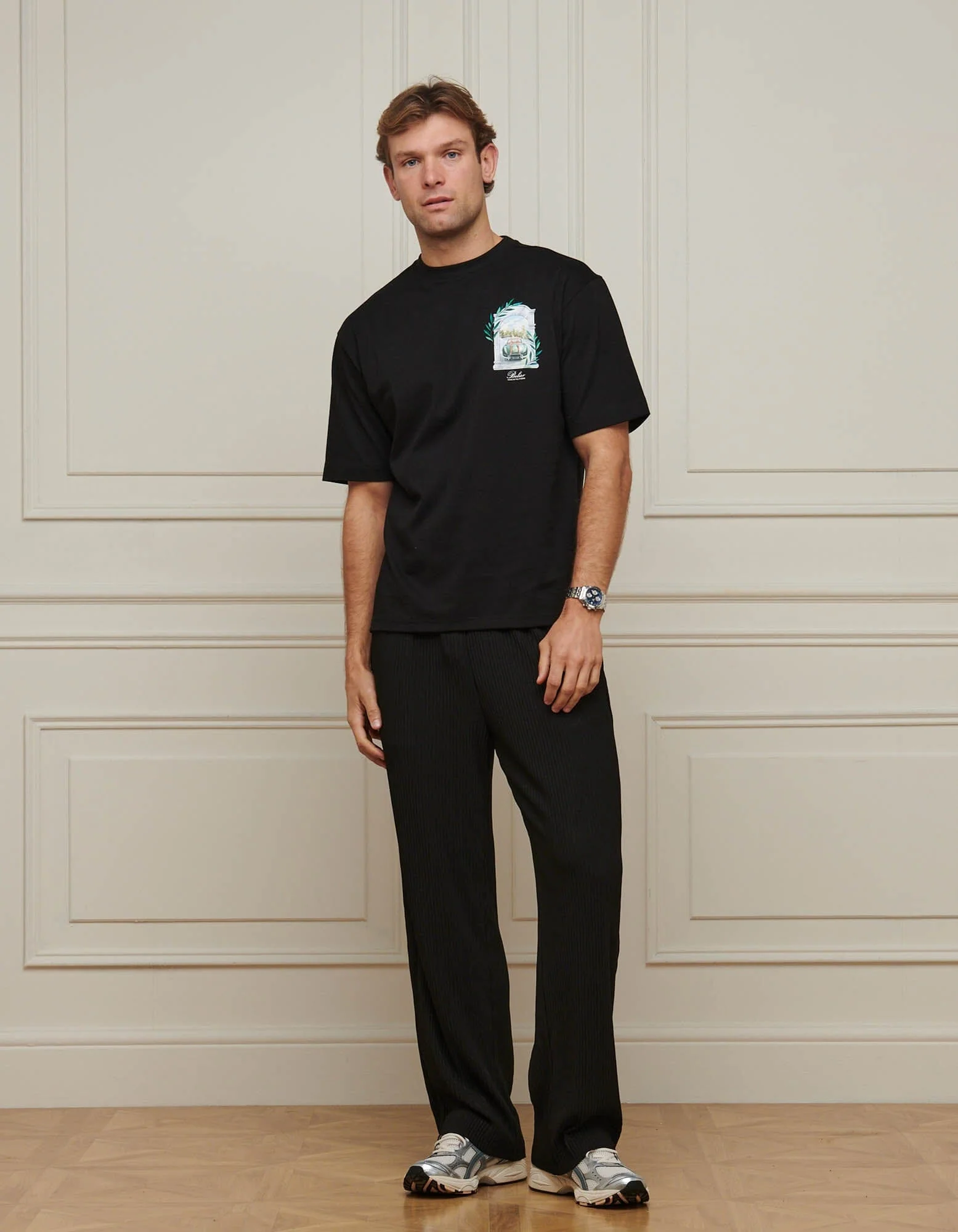 Black Val d'Isère Arch T-Shirt - Image 2