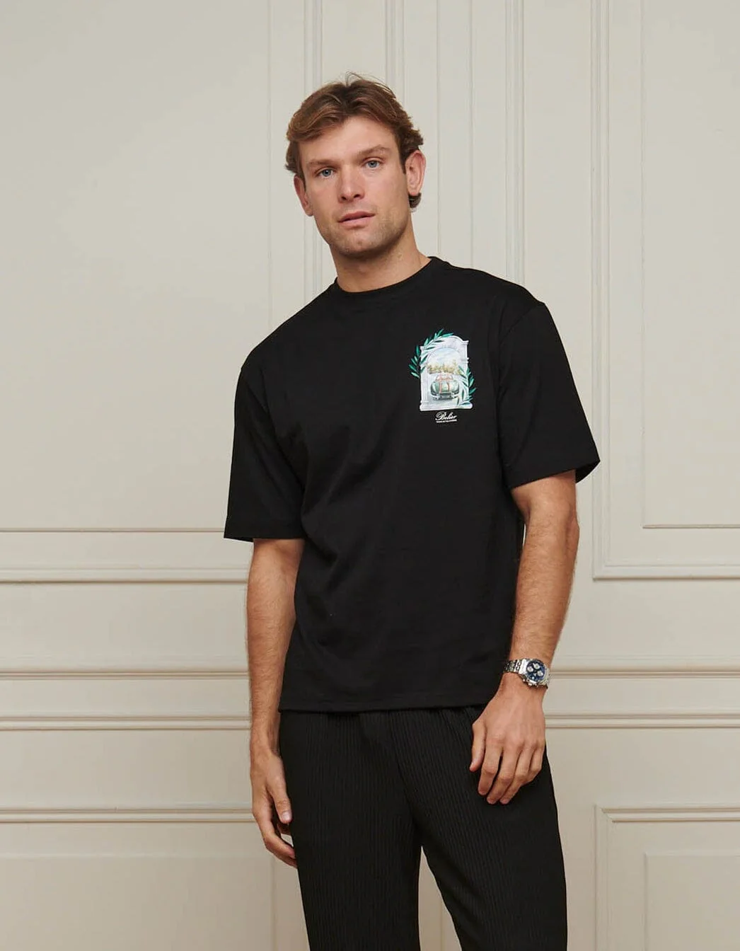 Black Val d'Isère Arch T-Shirt - Image 4