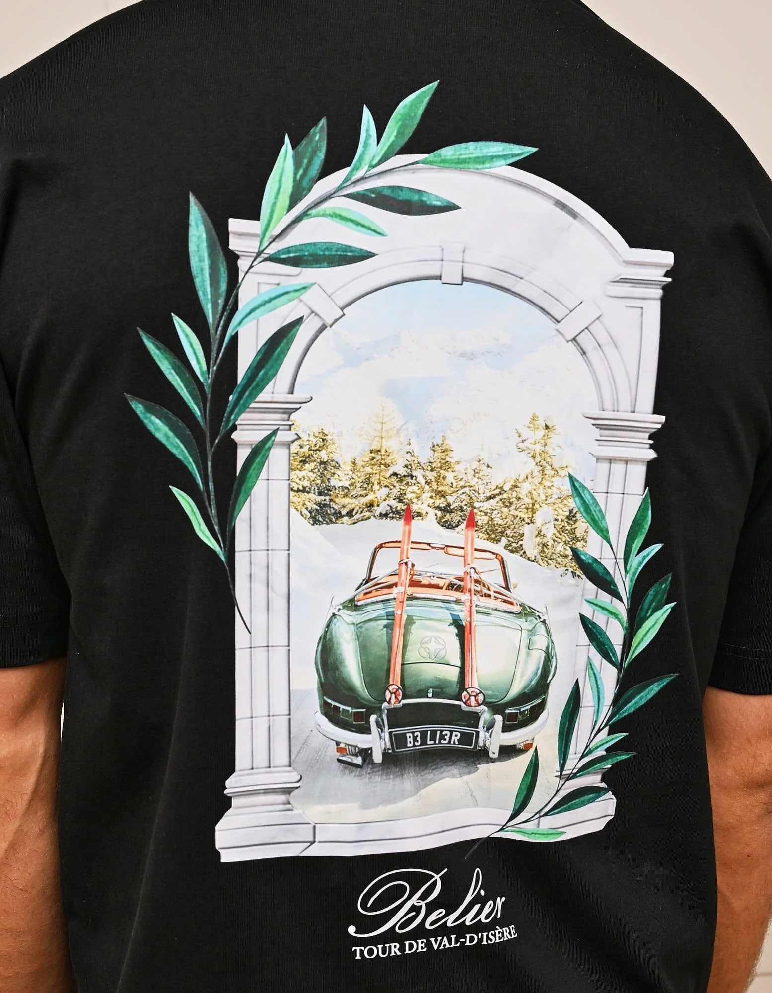 Black Val d'Isère Arch T-Shirt - Image 5