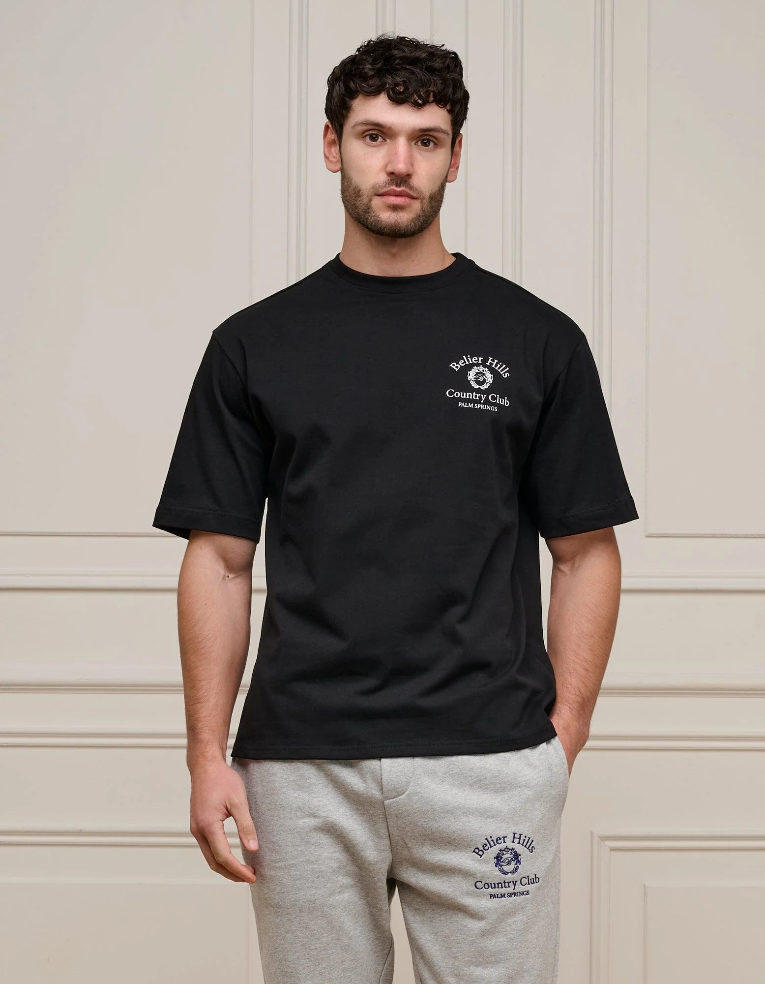 Black/White Country Club T-Shirt - Image 4