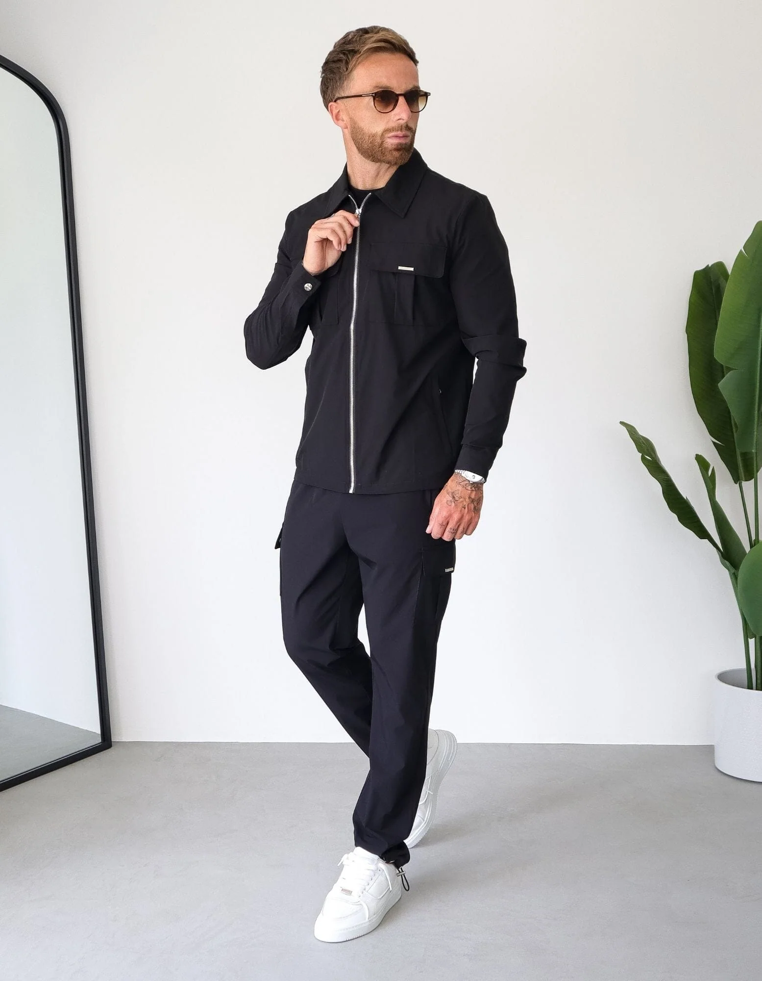 Black Woven Pocket Overshirt - Image 4