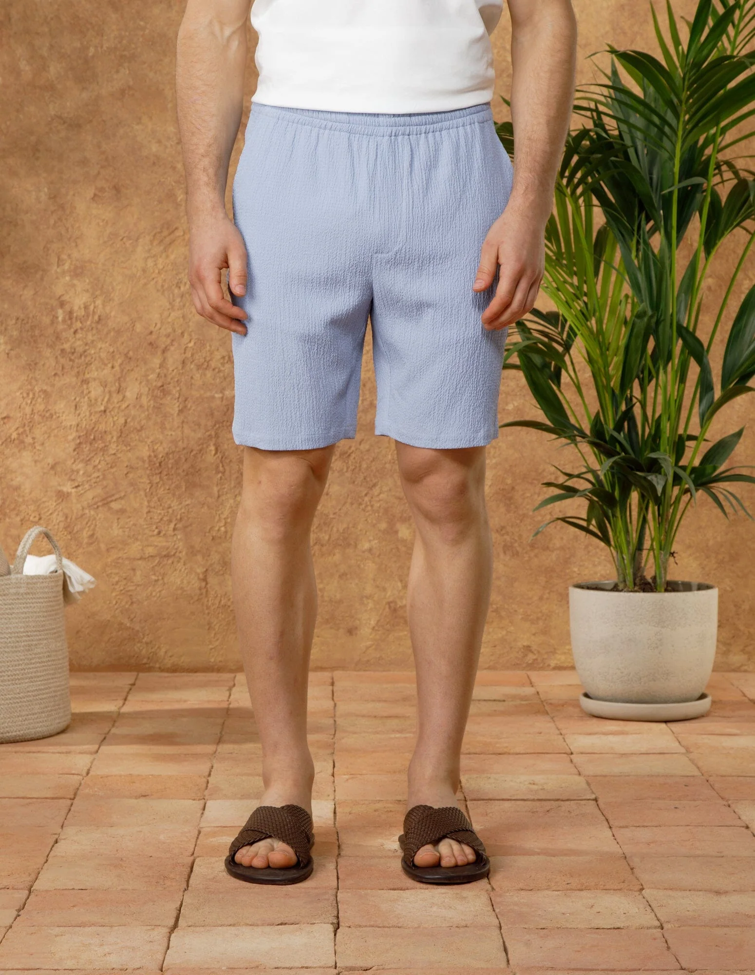 Blue Seersucker Short - Image 3