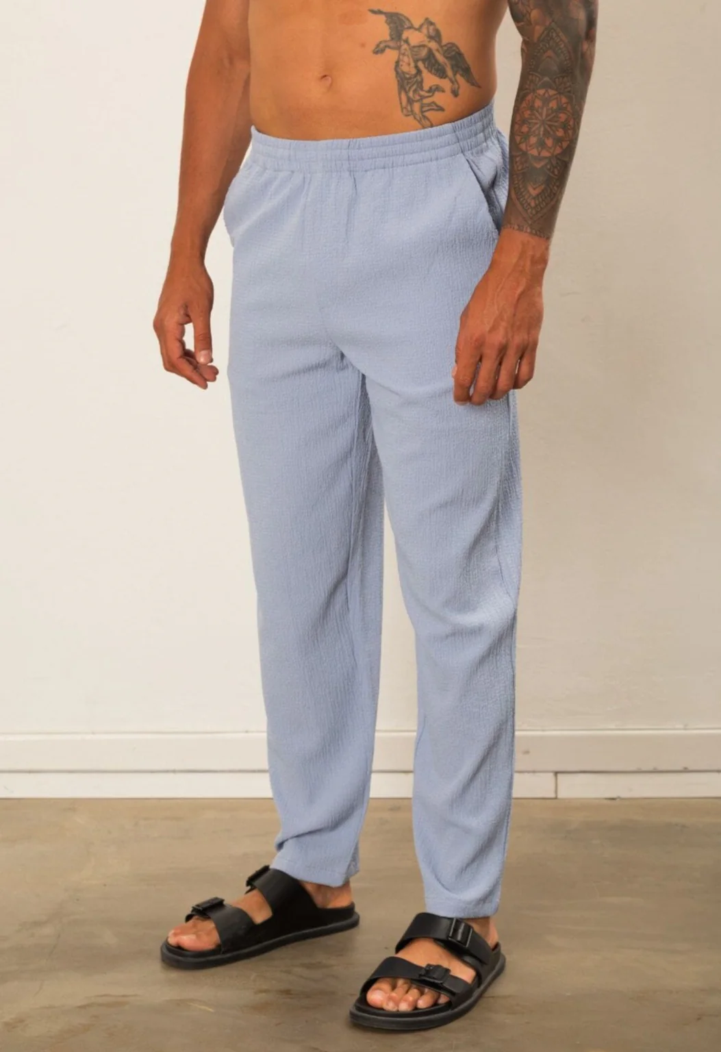 Blue Seersucker Trouser - Image 3