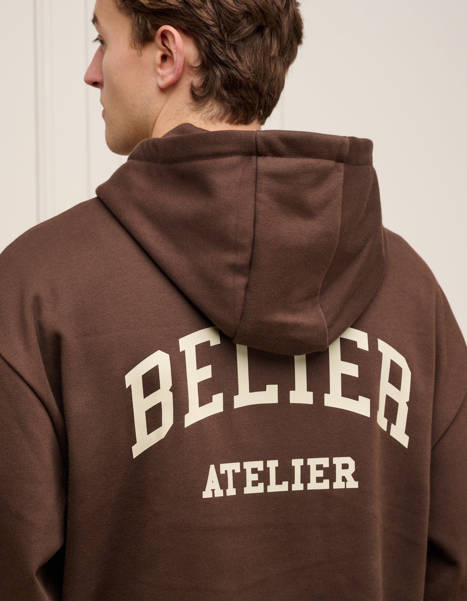 Brown Campus Hoodie - Image 3