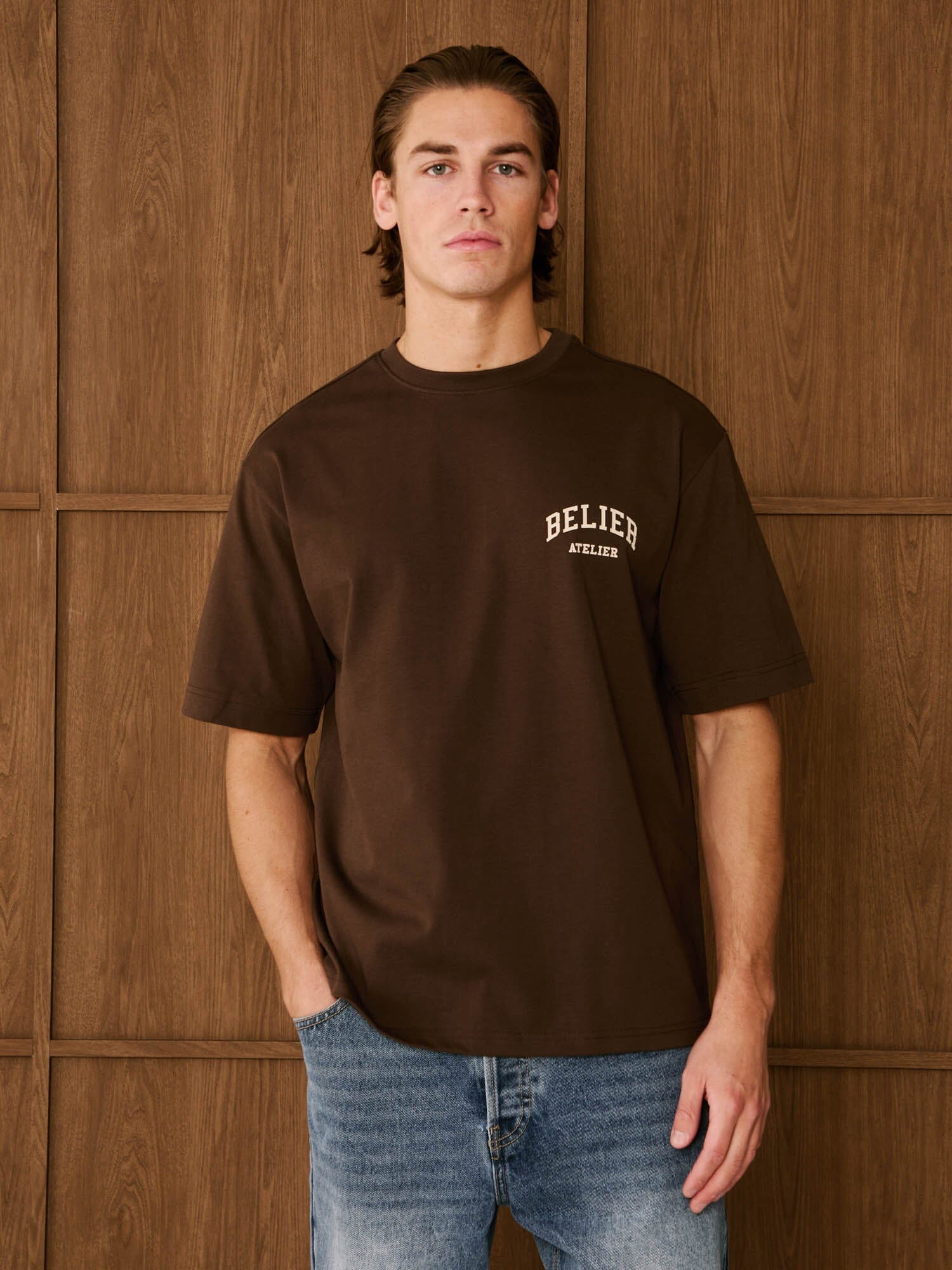 Brown/Ecru Campus Atelier T-Shirt - Image 2
