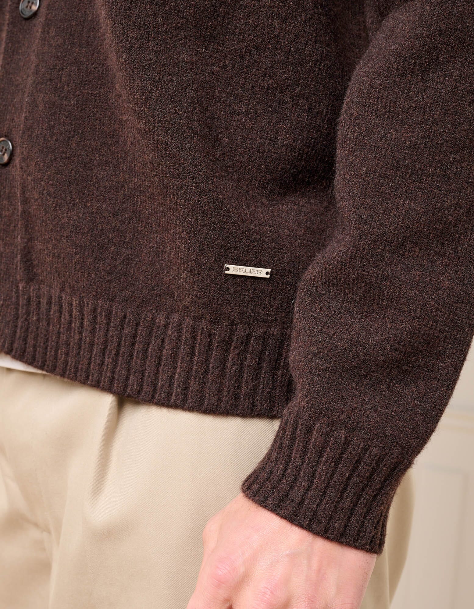 Brown Knitted Overshirt - Image 5