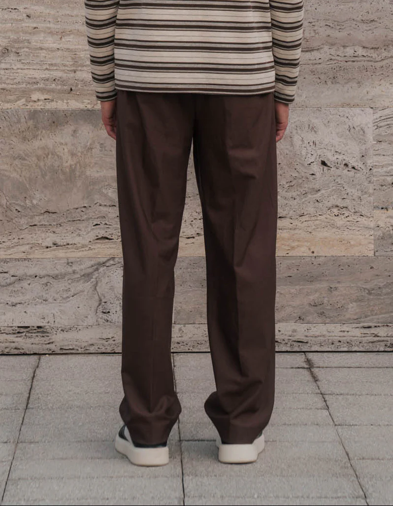 Brown Relaxed Fit Trouser - Image 3