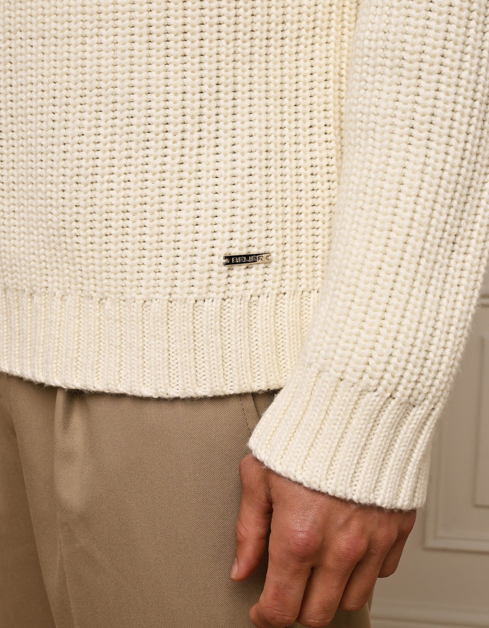 Ecru Heavyweight Knit Rib Jumper - Image 5