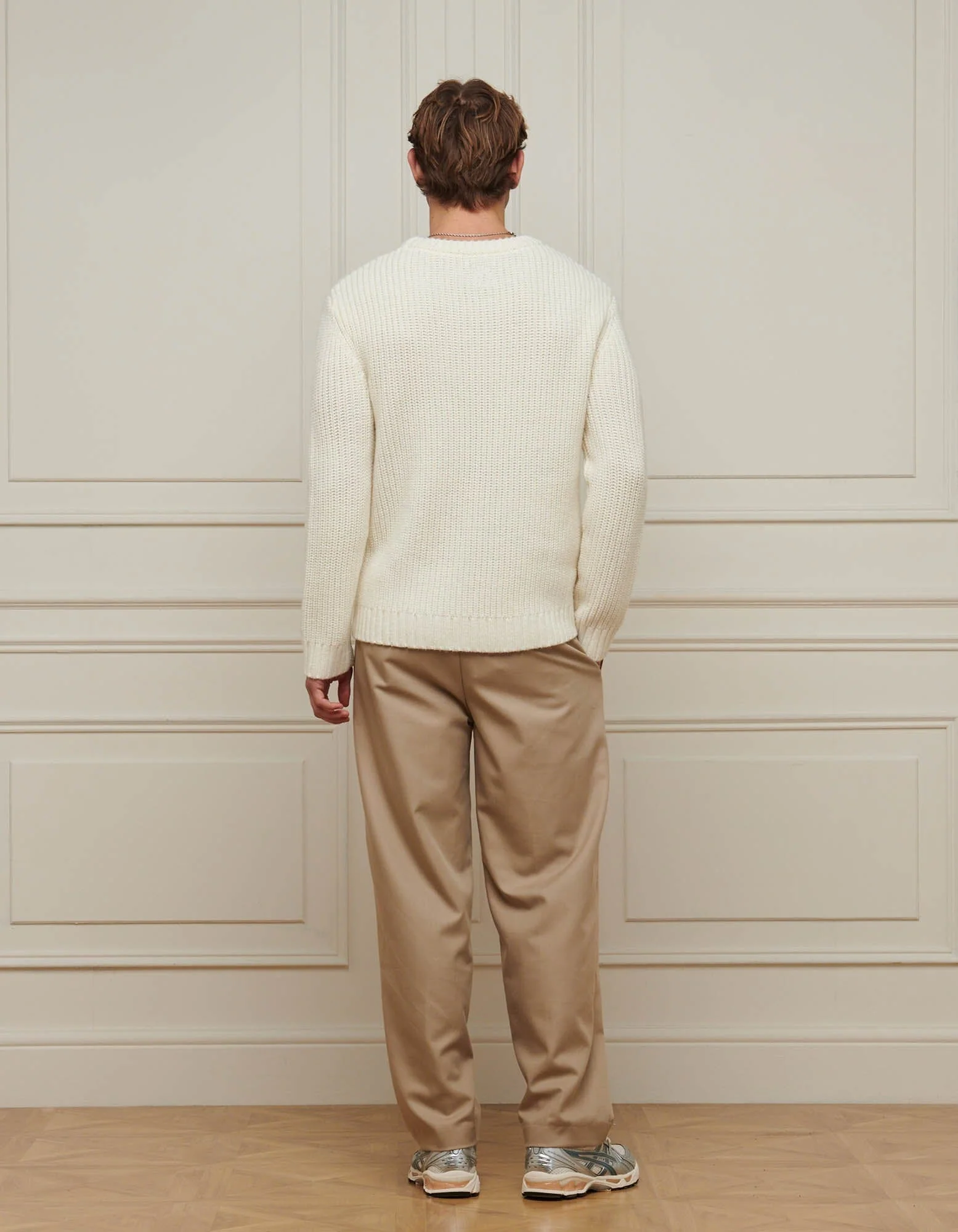 Ecru Heavyweight Knit Rib Jumper - Image 6