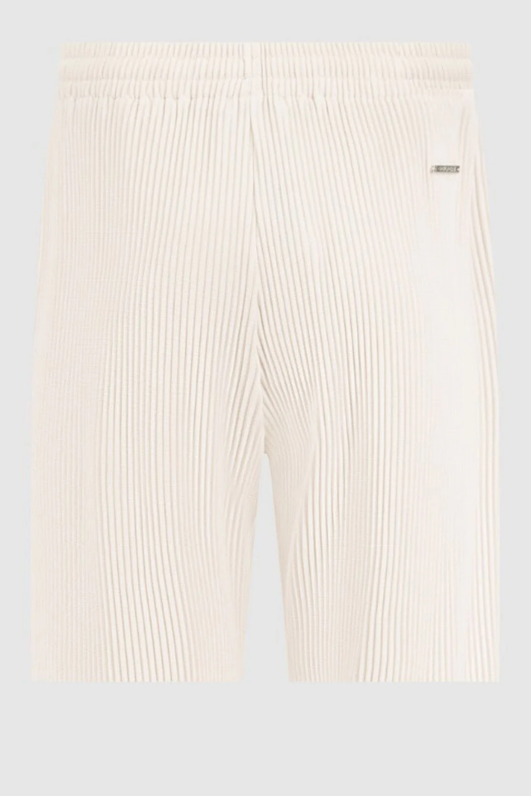 Ecru Pleated Resort Short - Image 5