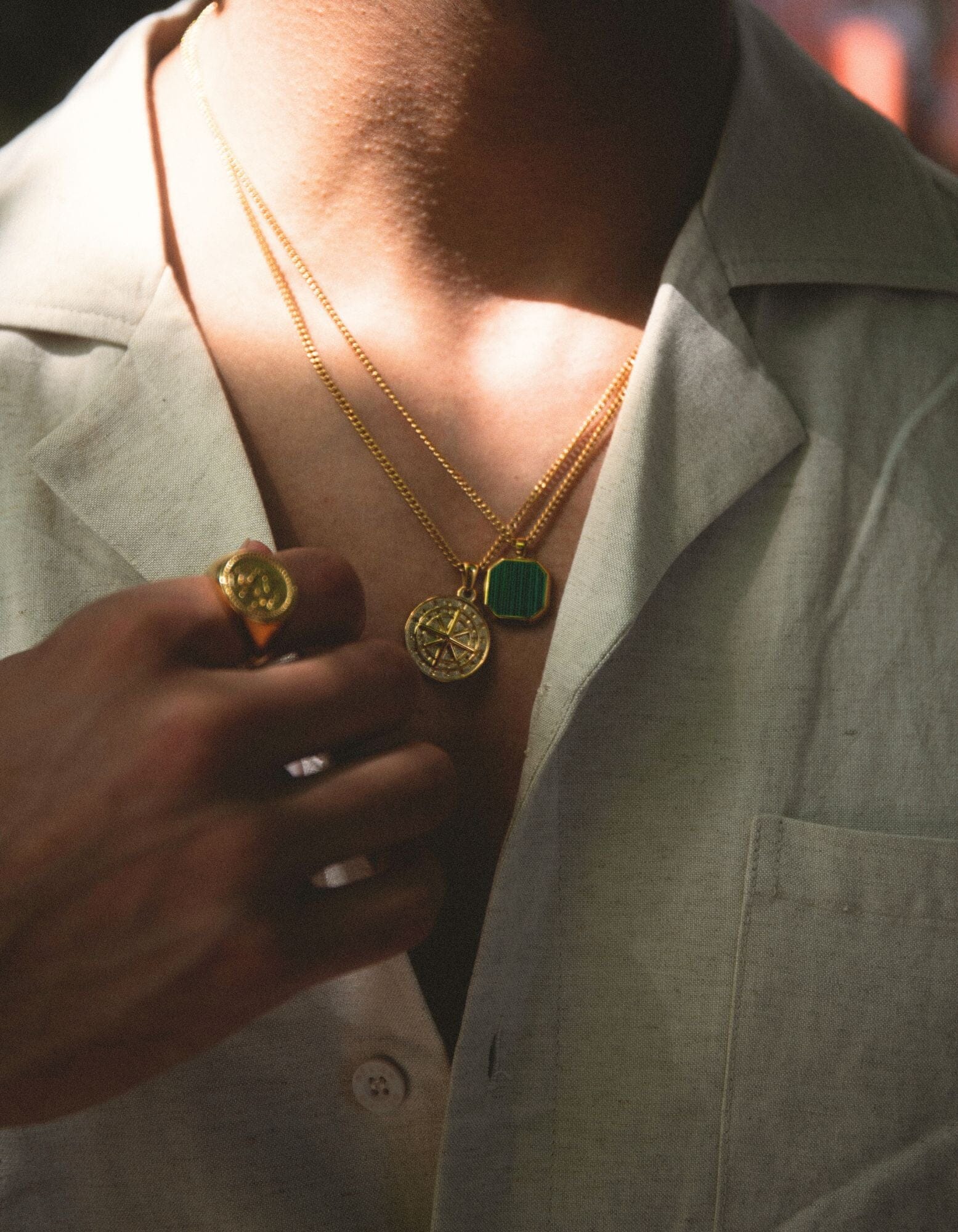 Gold Compass Pendant - Image 2