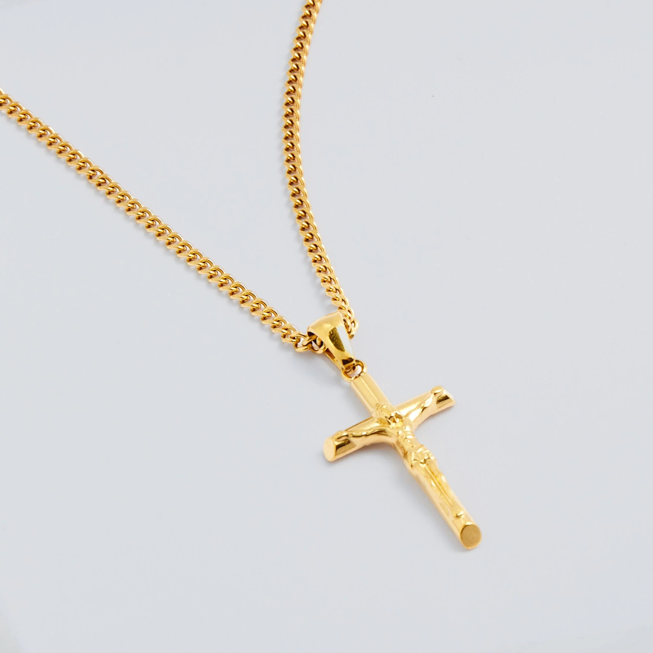 Gold Crucifix Pendant - Image 4