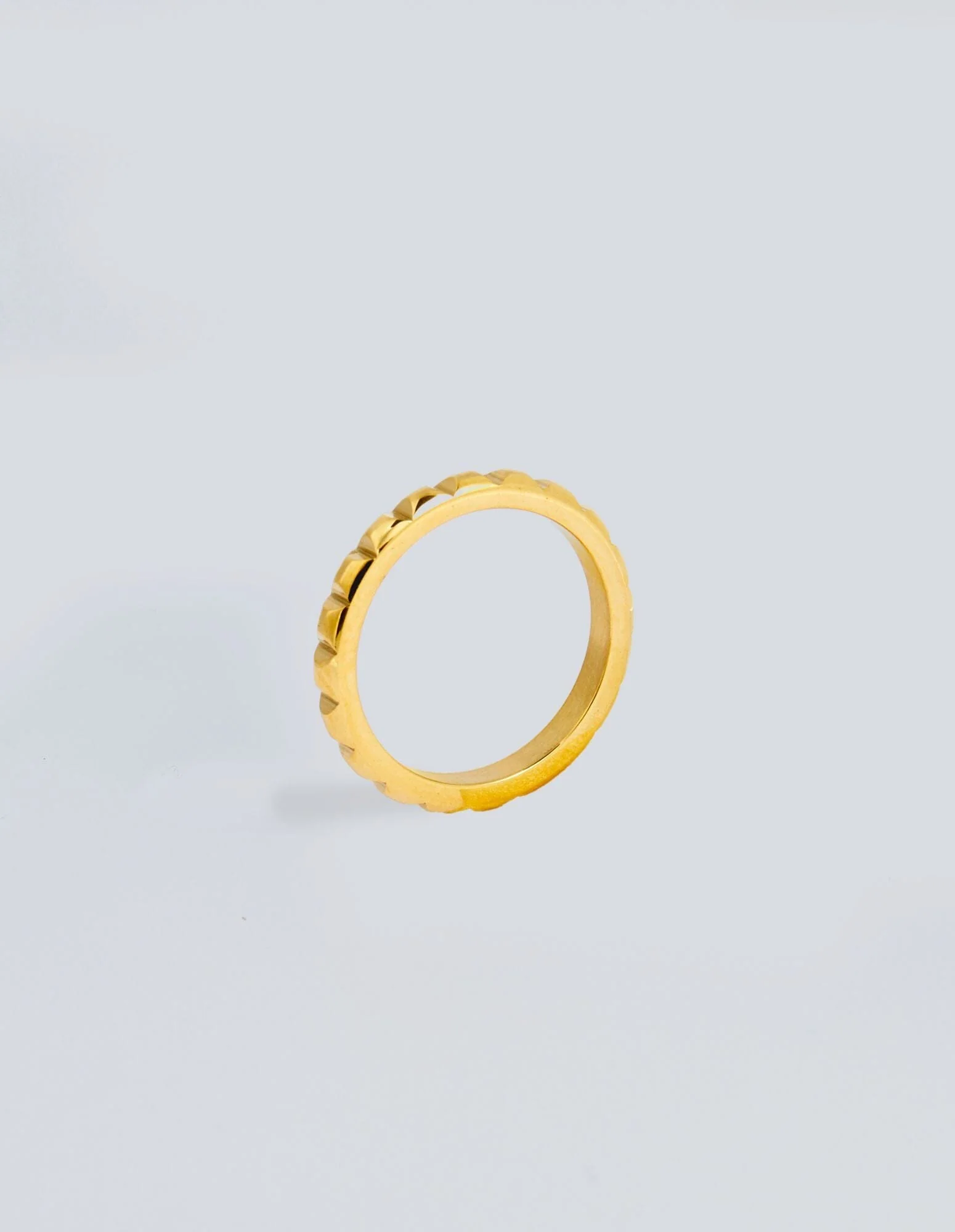 Gold Deco Baguette Ring