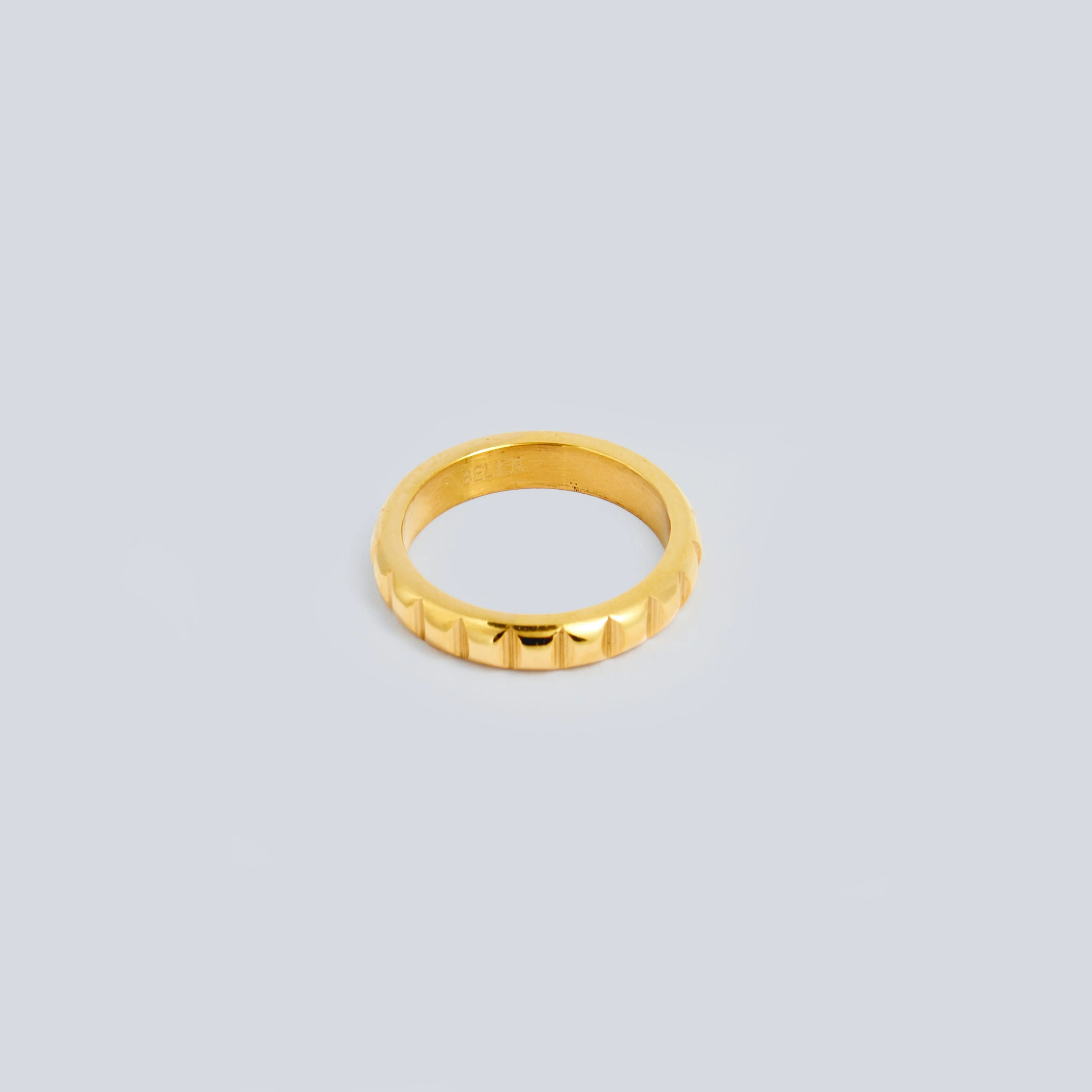Gold Deco Baguette Ring - Image 3