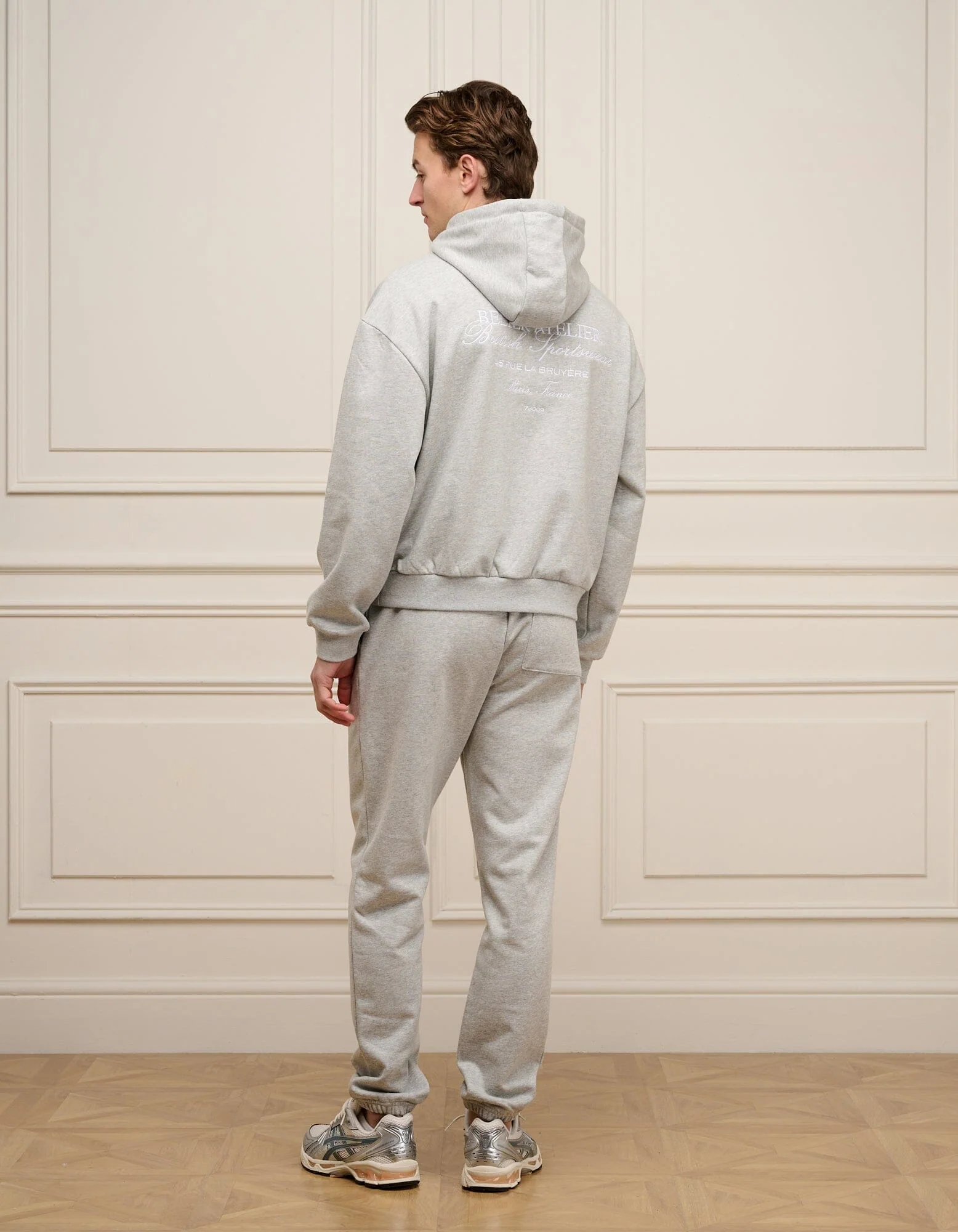 Grey Marl Atelier Hoodie - Image 2