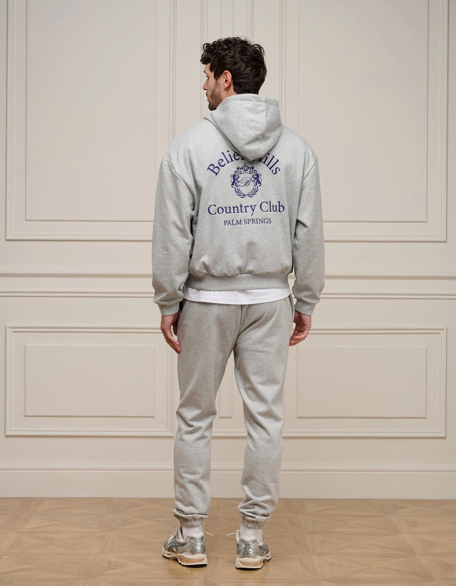 Grey Marl Country Club Hoodie - Image 5