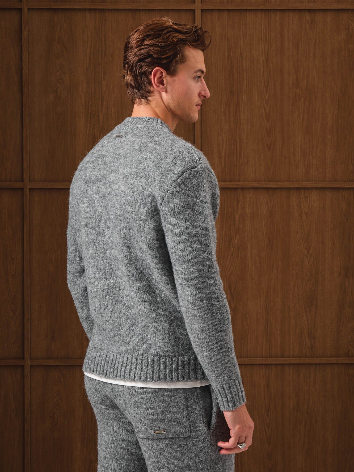 Grey Knitted Bomber - Image 6