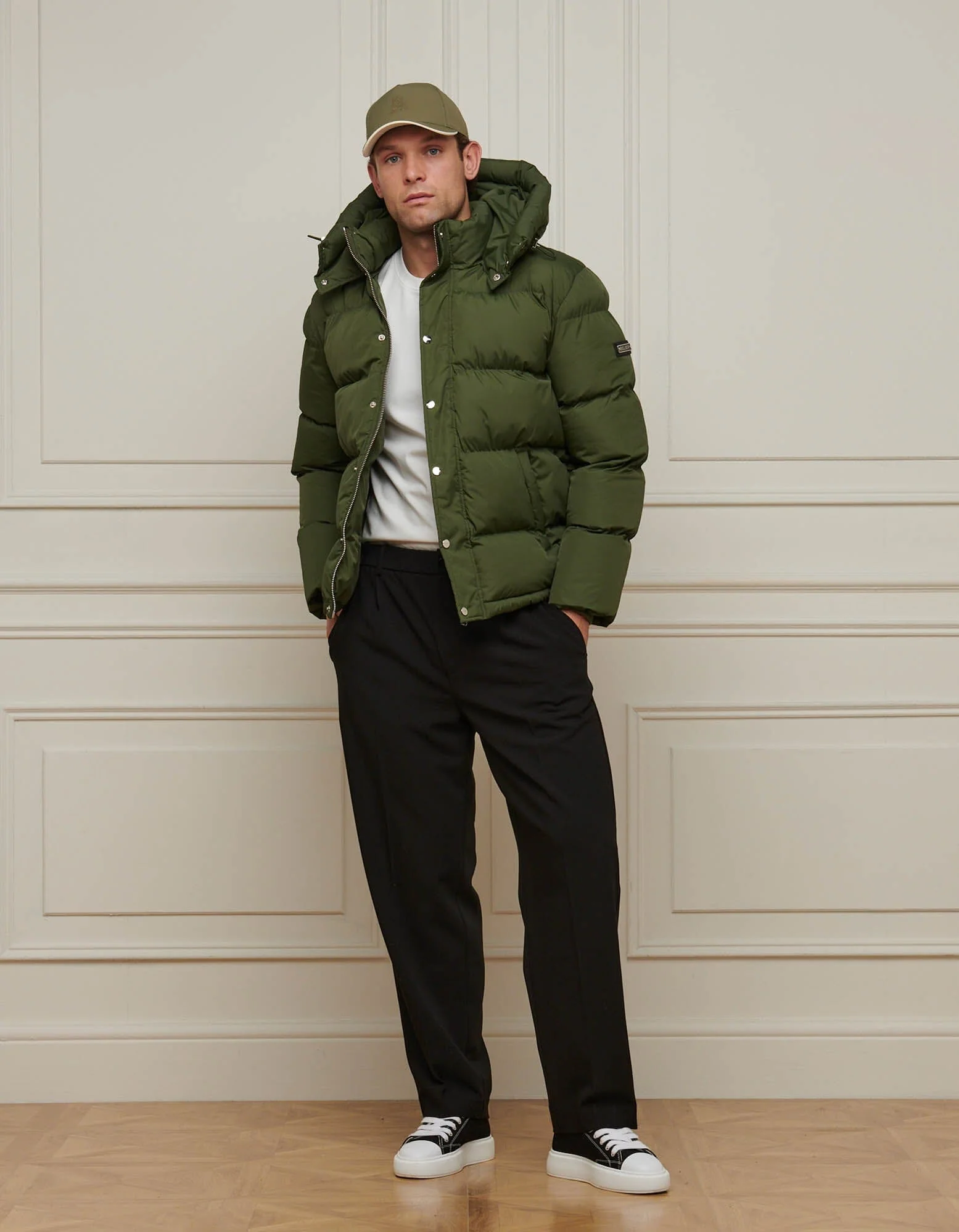 Khaki Puffer Jacket - Image 3