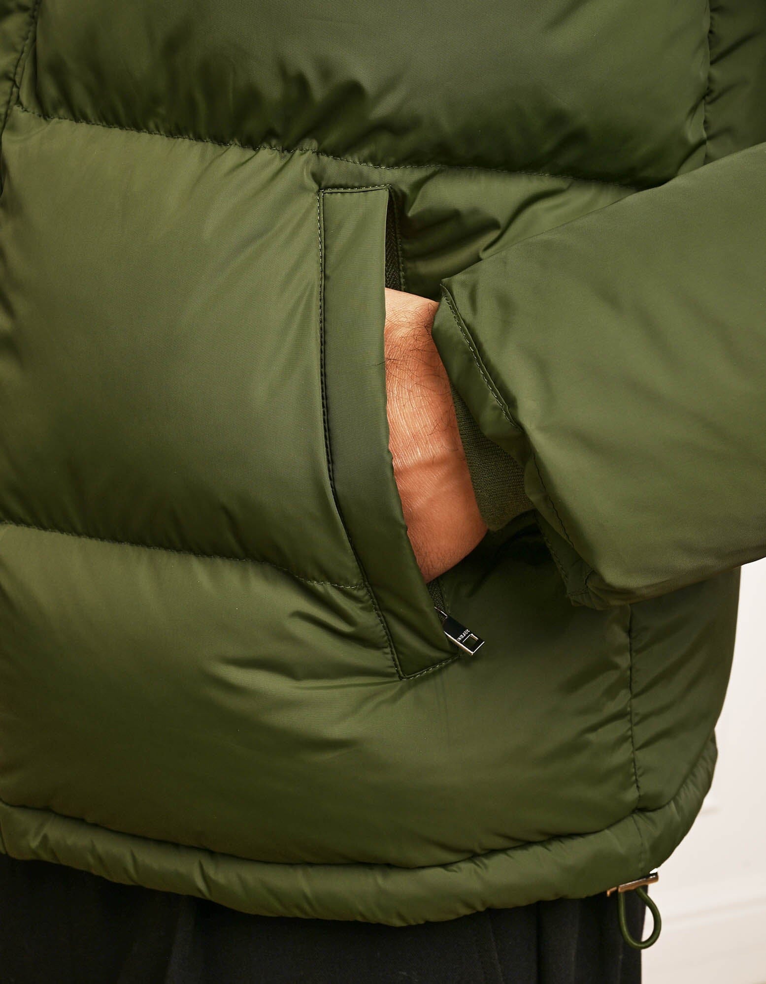 Khaki Puffer Jacket - Image 5