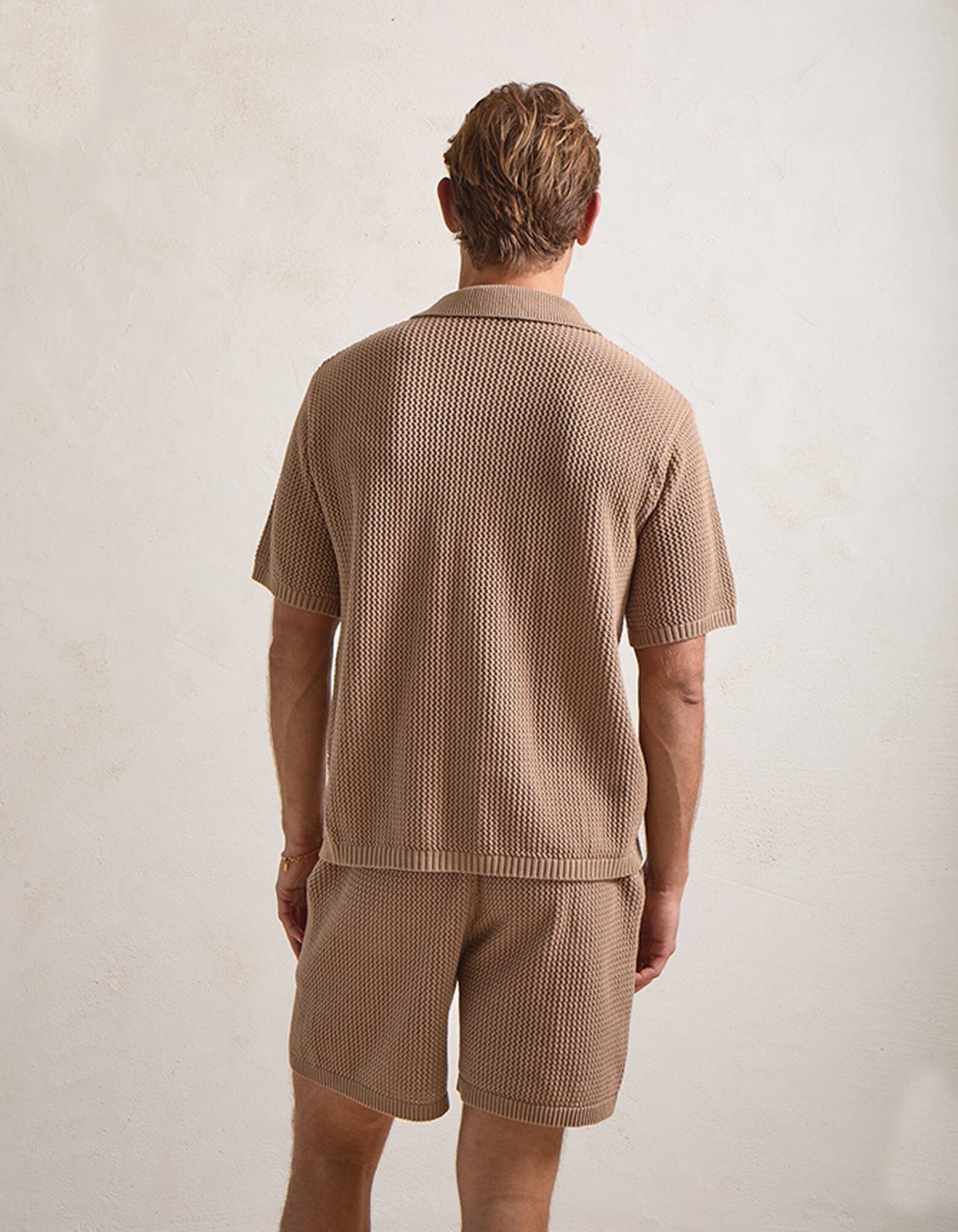 Mocha Crochet Shirt - Image 6