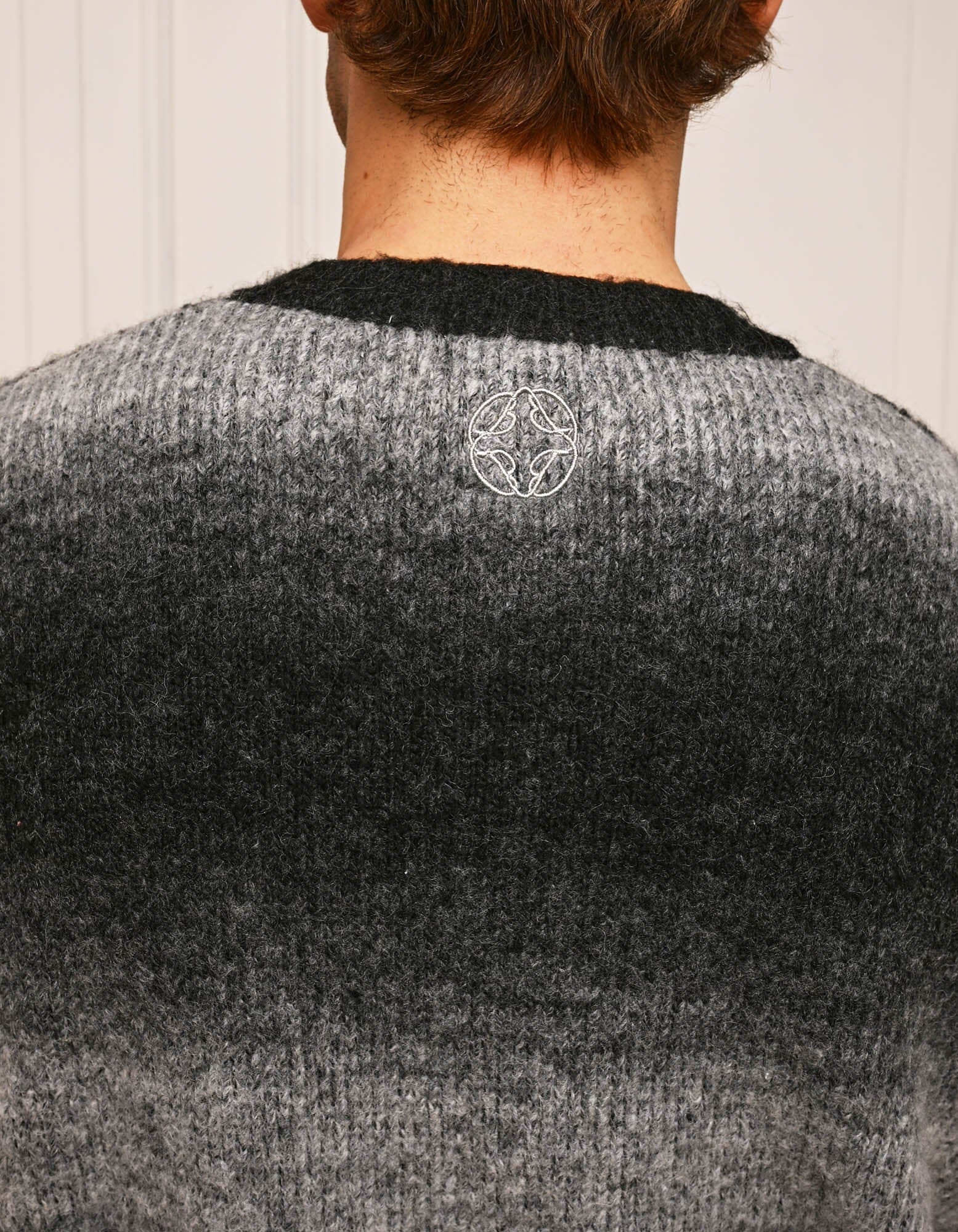 Monochrome Ombre Oversized Knit Jumper - Image 2