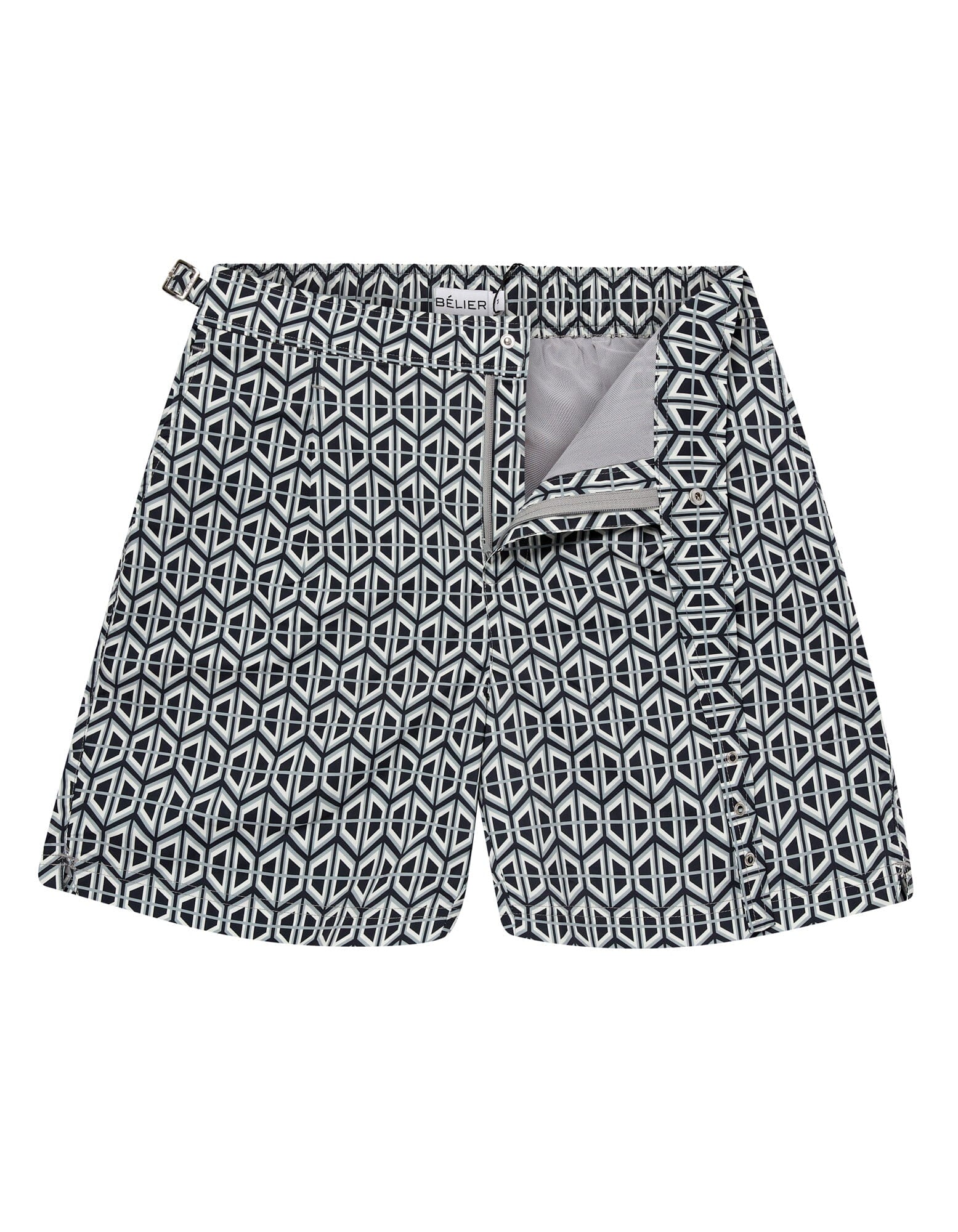 Monochrome Tate Print Swimshort - Image 7