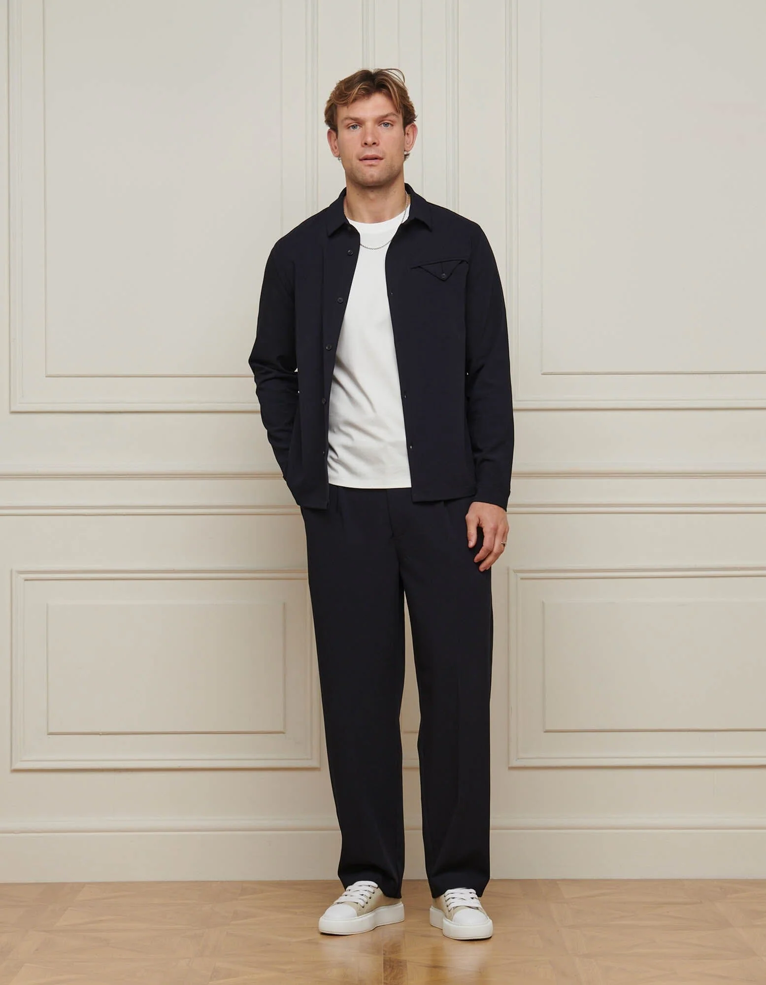 Navy Relaxed Fit Trouser - Image 3