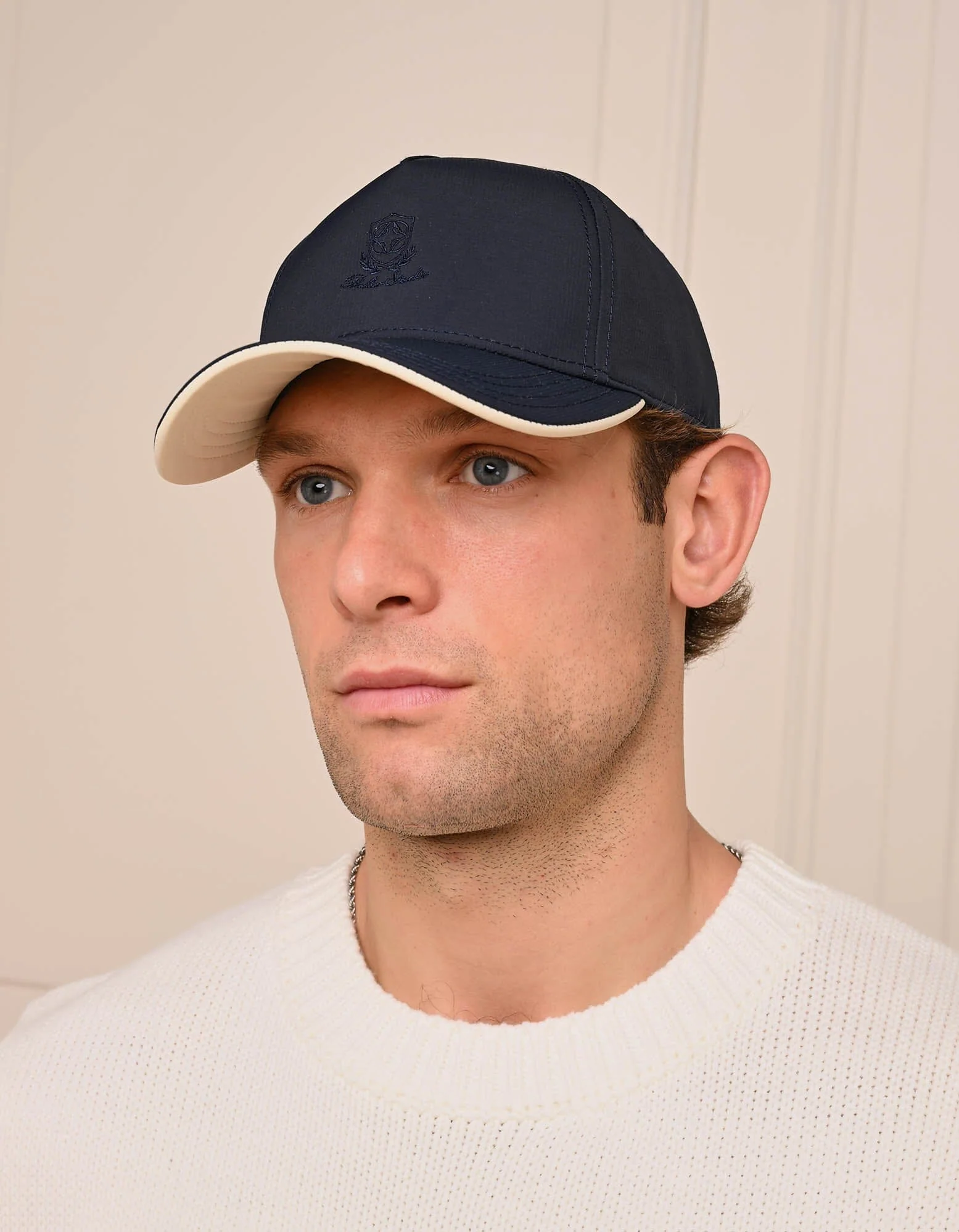 Navy Crest Logo Cap - Image 2