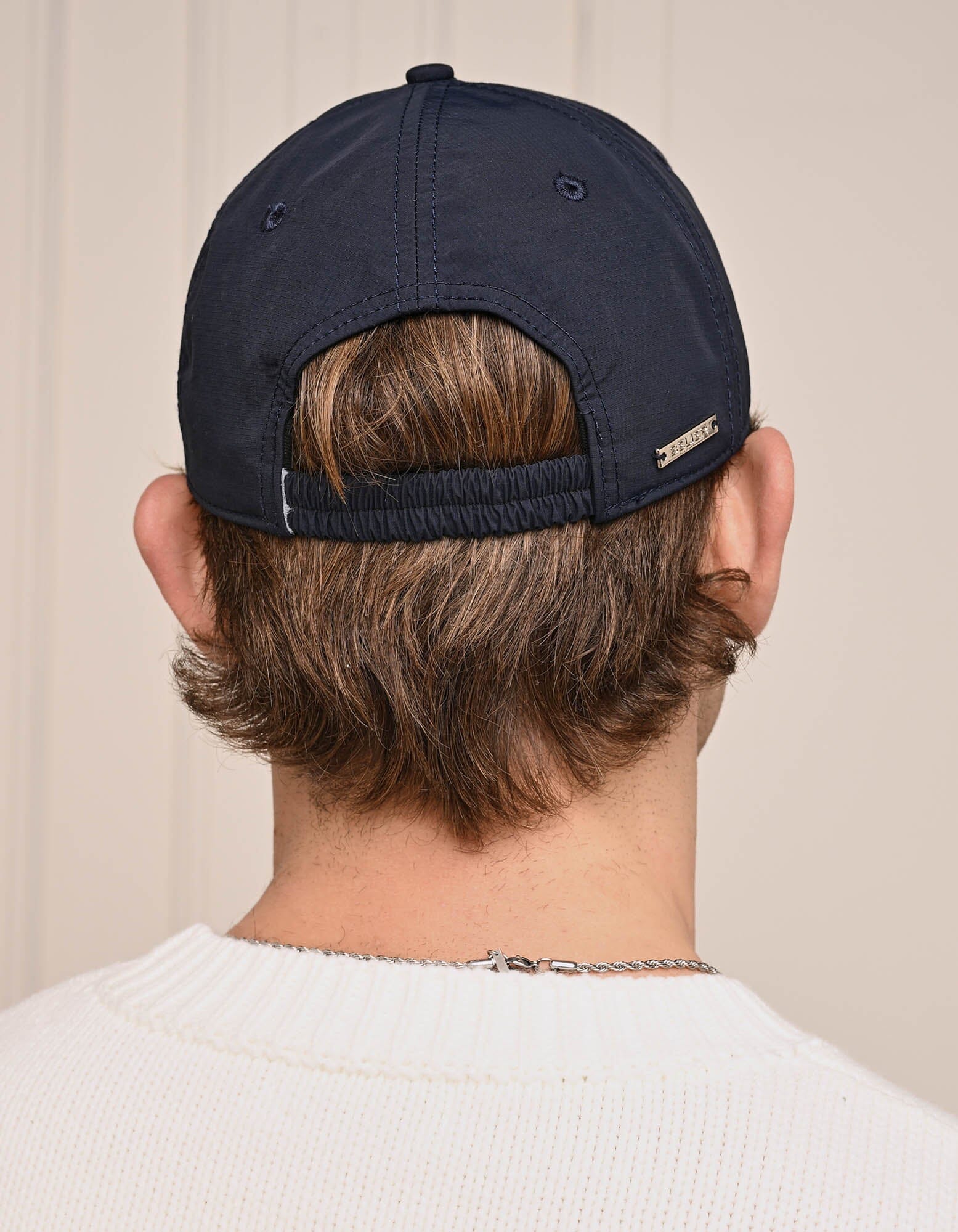 Navy Crest Logo Cap - Image 4