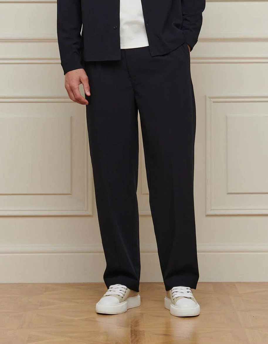 Navy Relaxed Fit Trouser