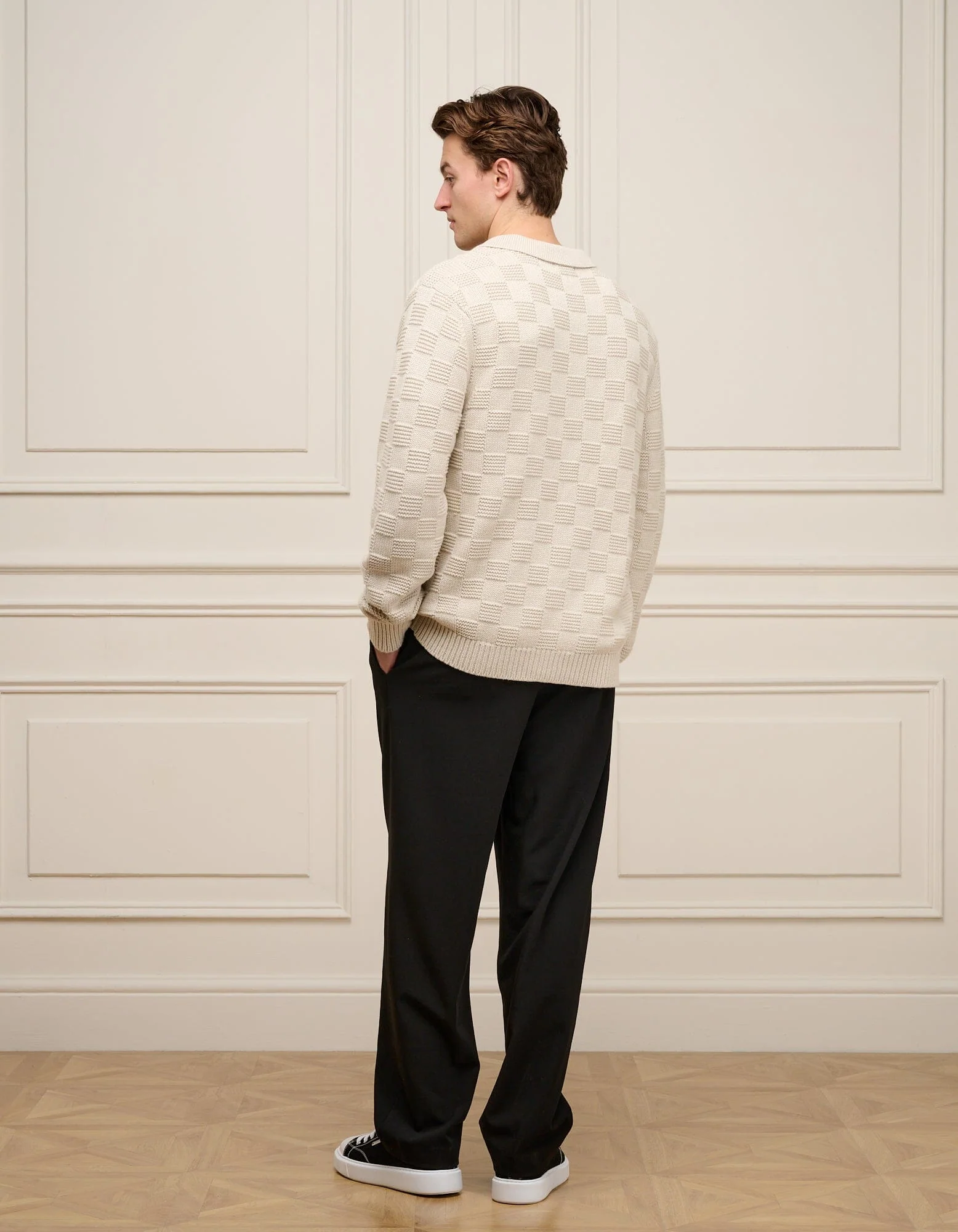 Oat Basket Weave Knit Overshirt - Image 6