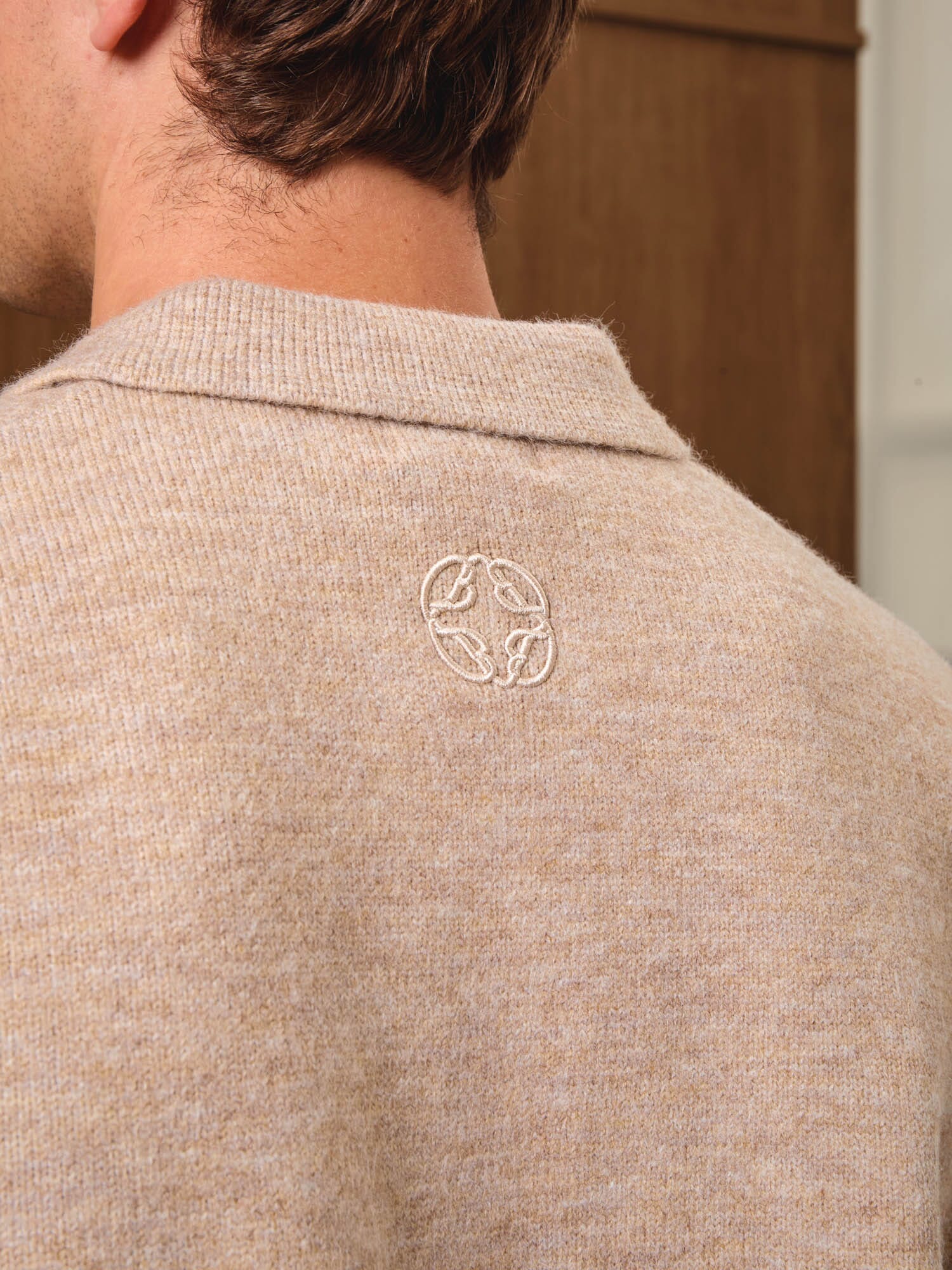 Oat Knitted Overshirt - Image 4