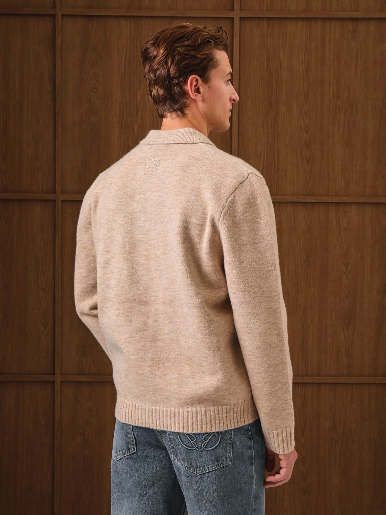 Oat Knitted Overshirt - Image 5
