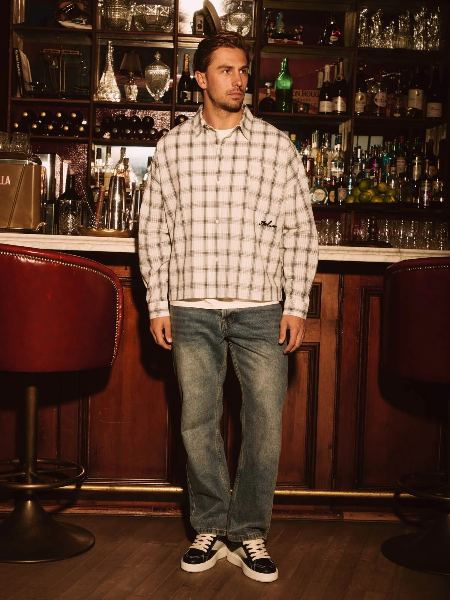 Off White Check Shirt - Image 3